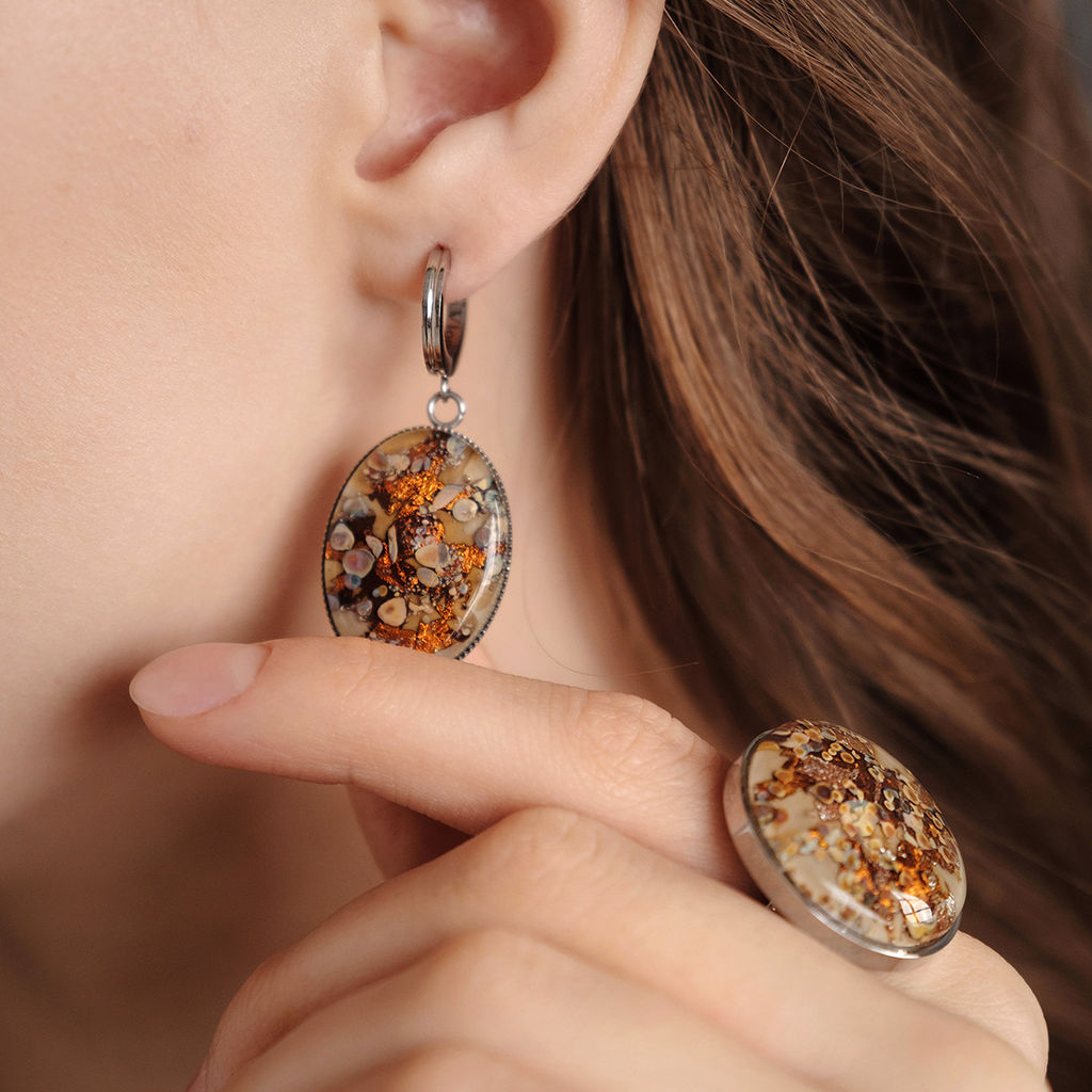 Серьги из муранского стекла