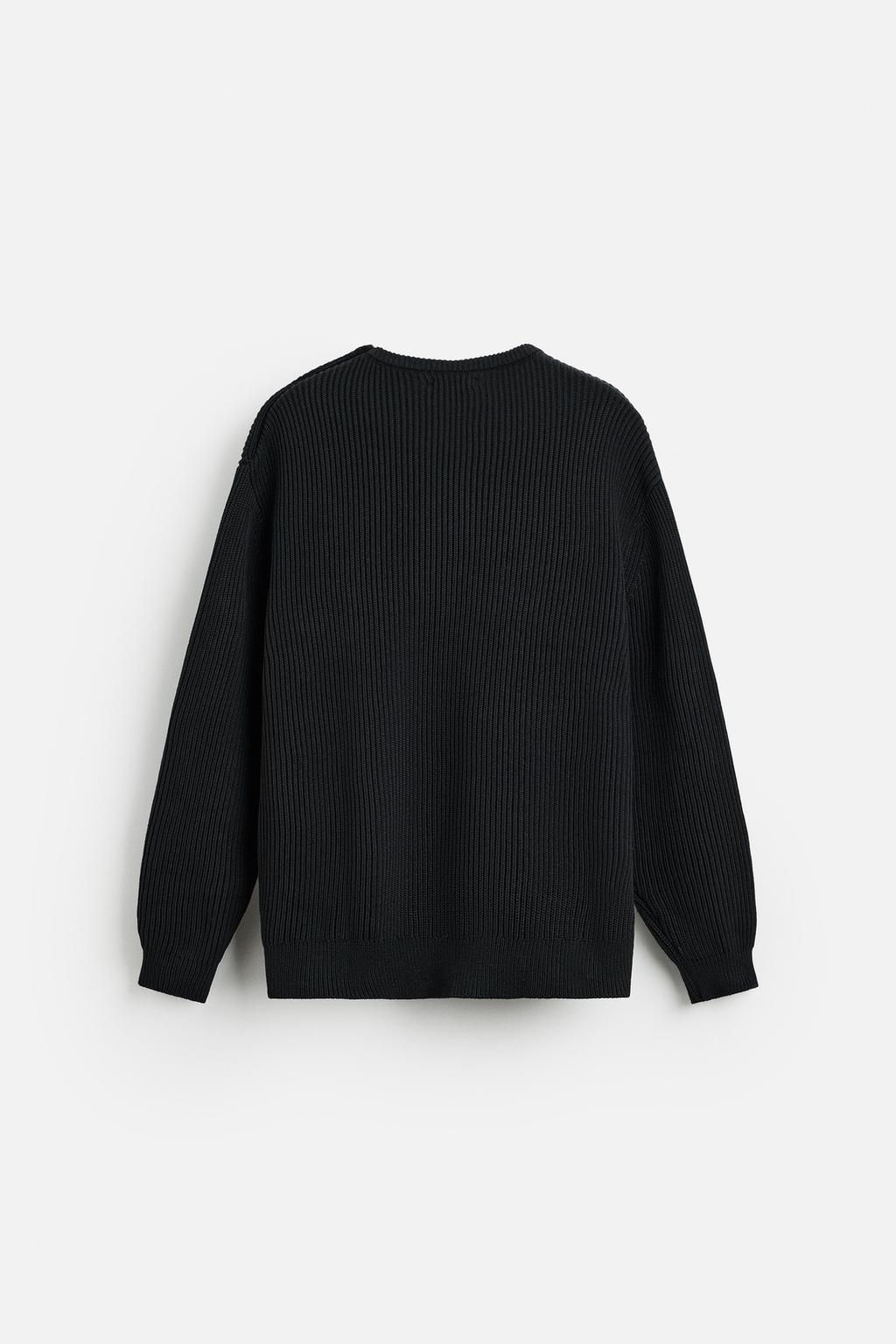 TEXTURED SWEATER WITH BUTTONS - Zara фото 6