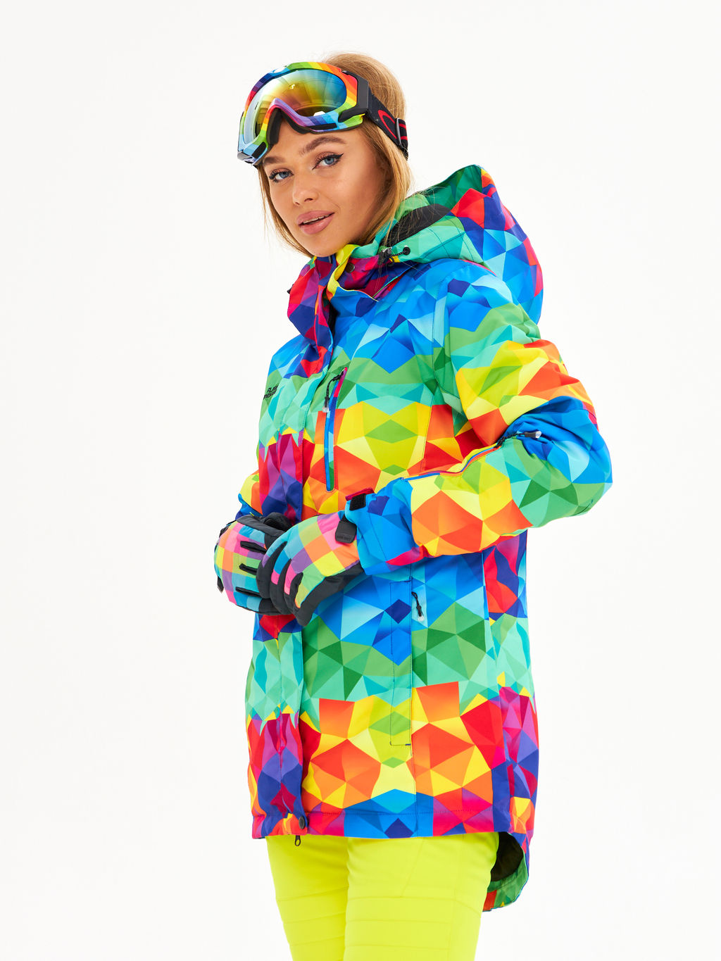 Женская горнолыжная сноубордическая куртка Alpha Endless Ultra Chaleur SNB 423/316_6 Разноцветный  фото 5