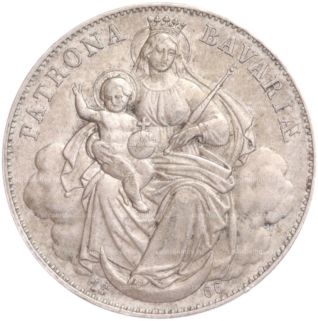 1 талер 1866 года Бавария