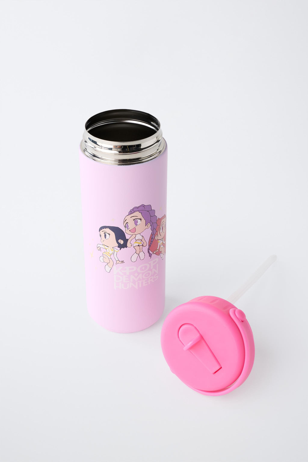 BOTELLA ACERO KPOP DEMON HUNTERS NETFLIX  600ML / Rosa - Zara фото 4