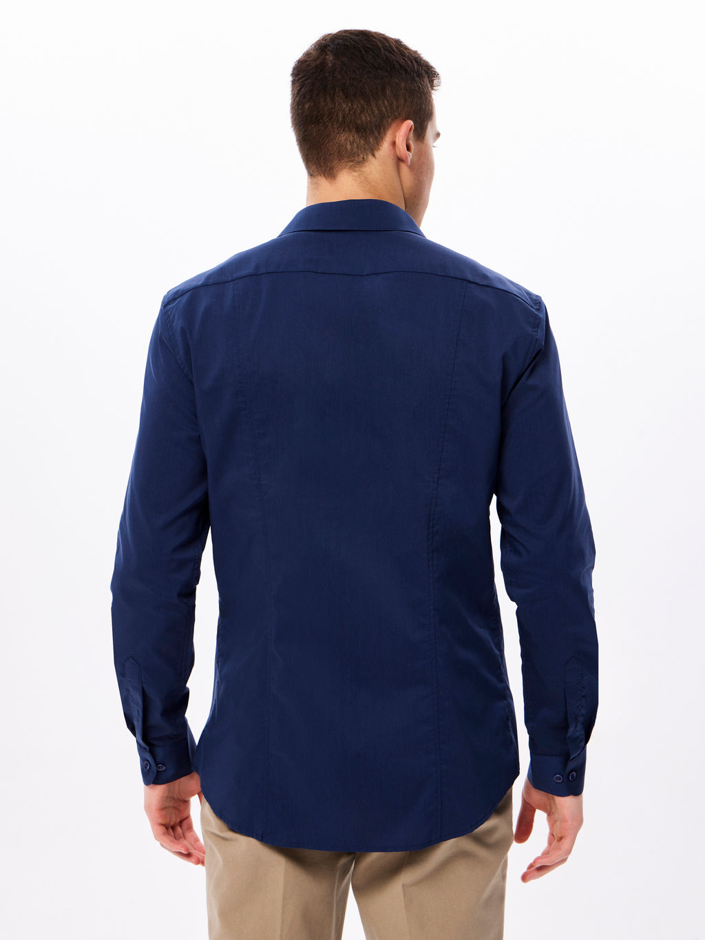 Сорочка мужская длинный рукав GREG 240/238/NB/SZR STRETCH  фото 7