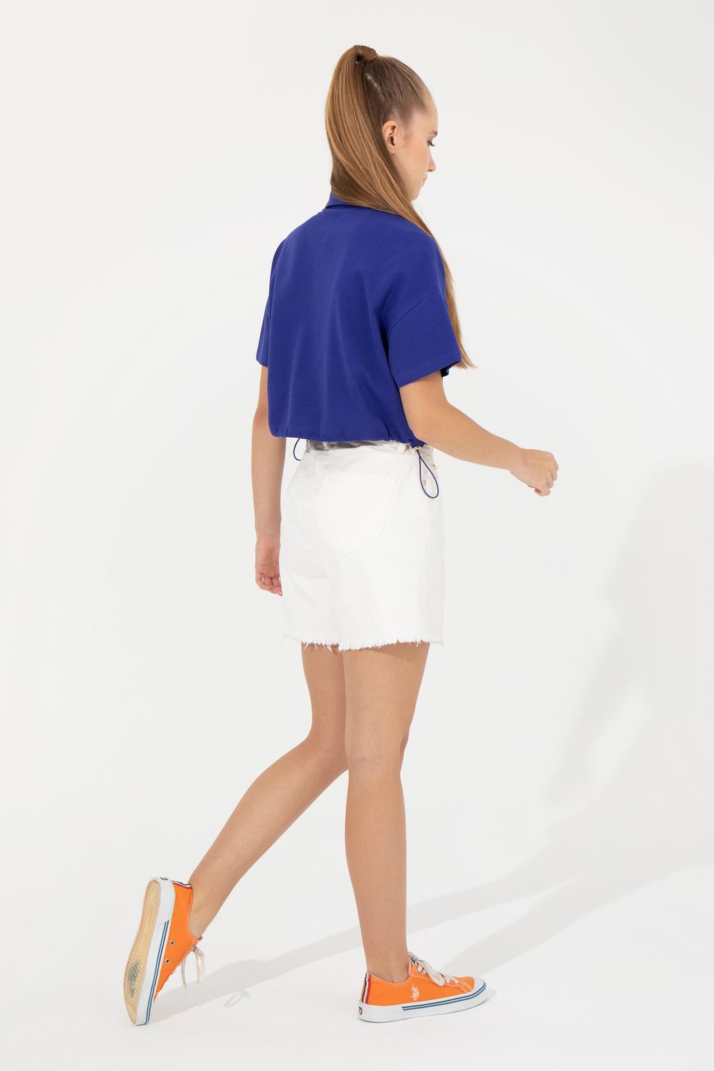 U. S. Polo Assn Женские белые джинсовые бермуды - U.s. polo assn фото 11