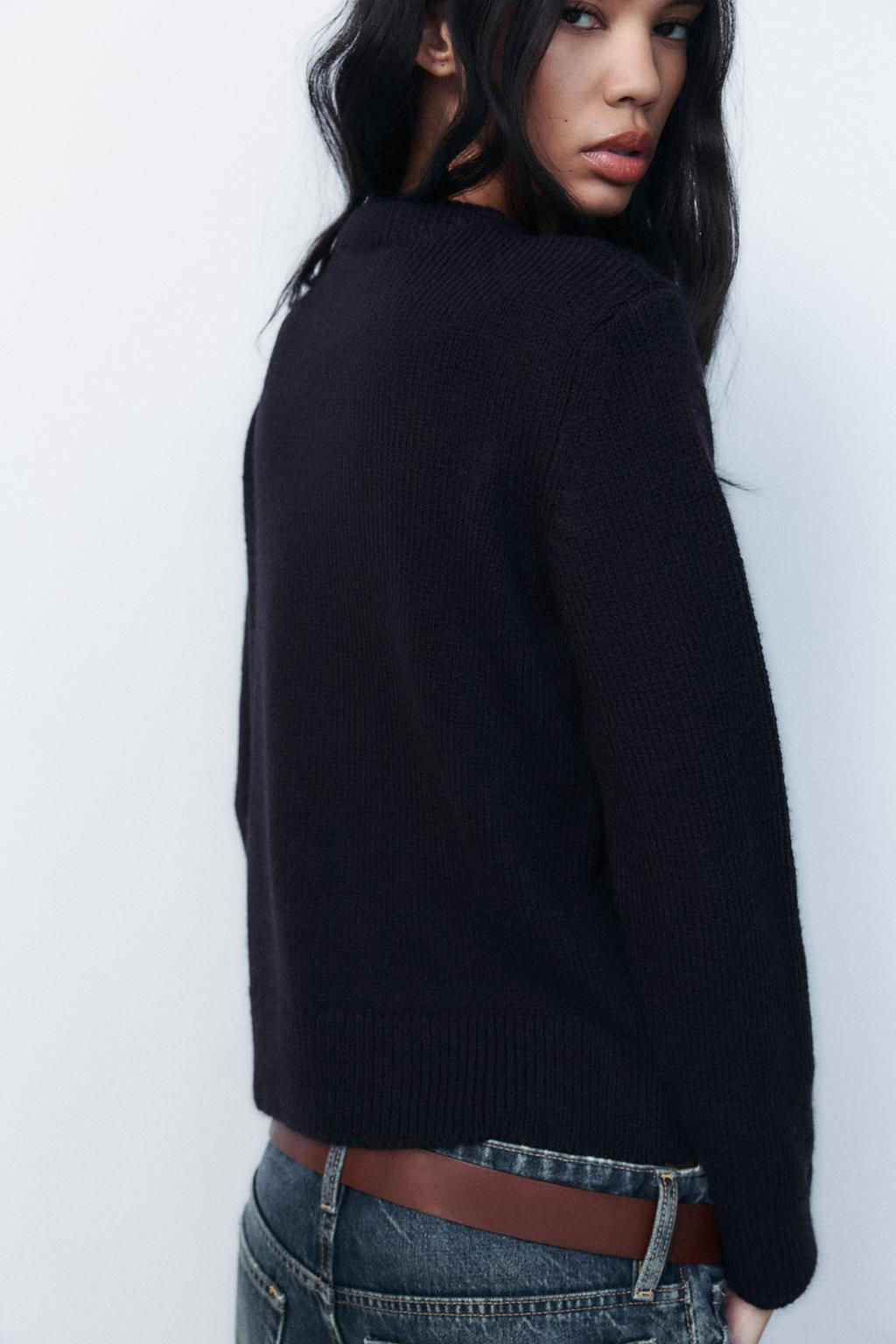 PLAIN KNIT SWEATER - Zara фото 4