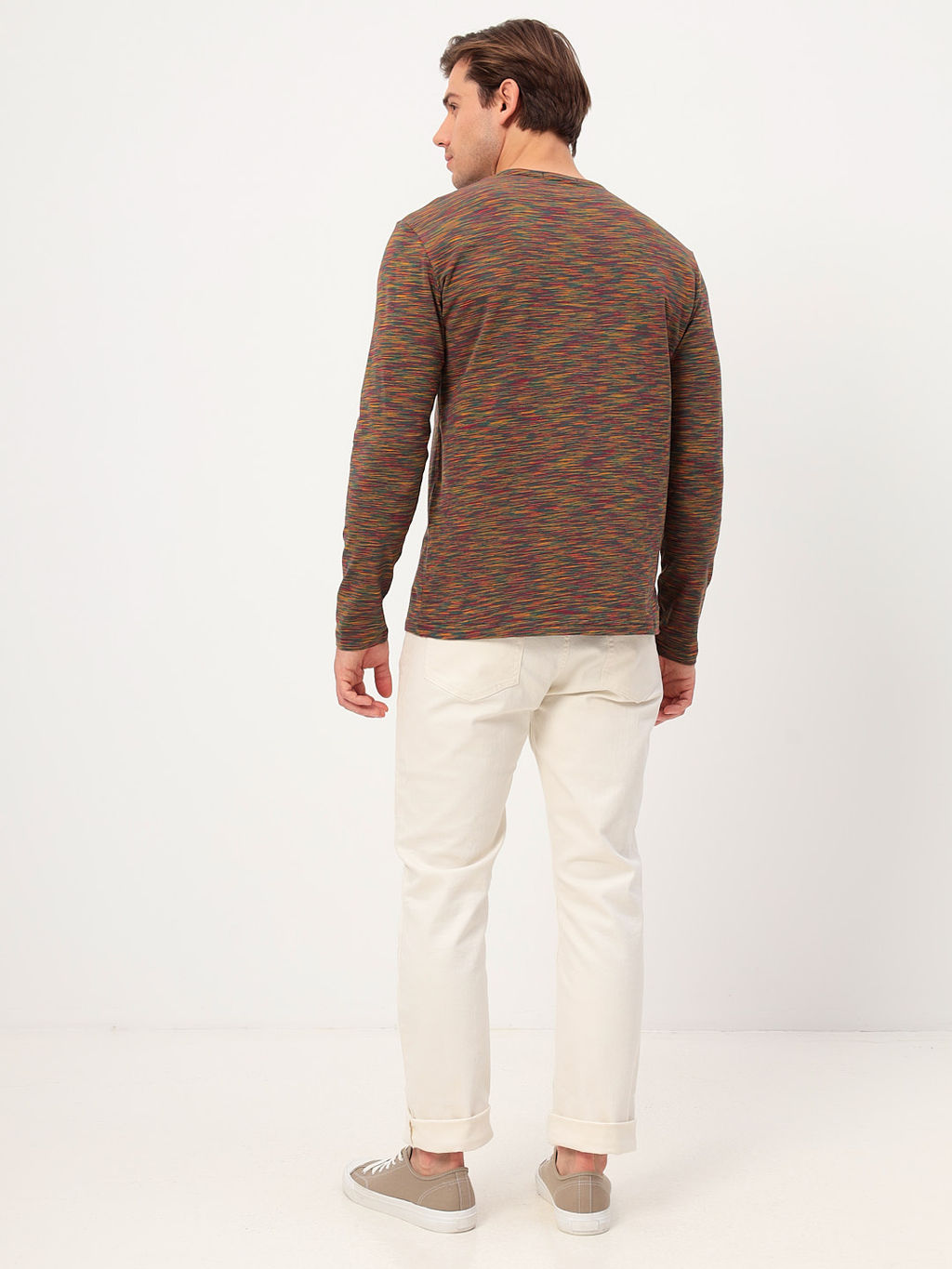 Футболка мужская длинный рукав GREG G165-KM-OR1059 (бордо)  фото 7