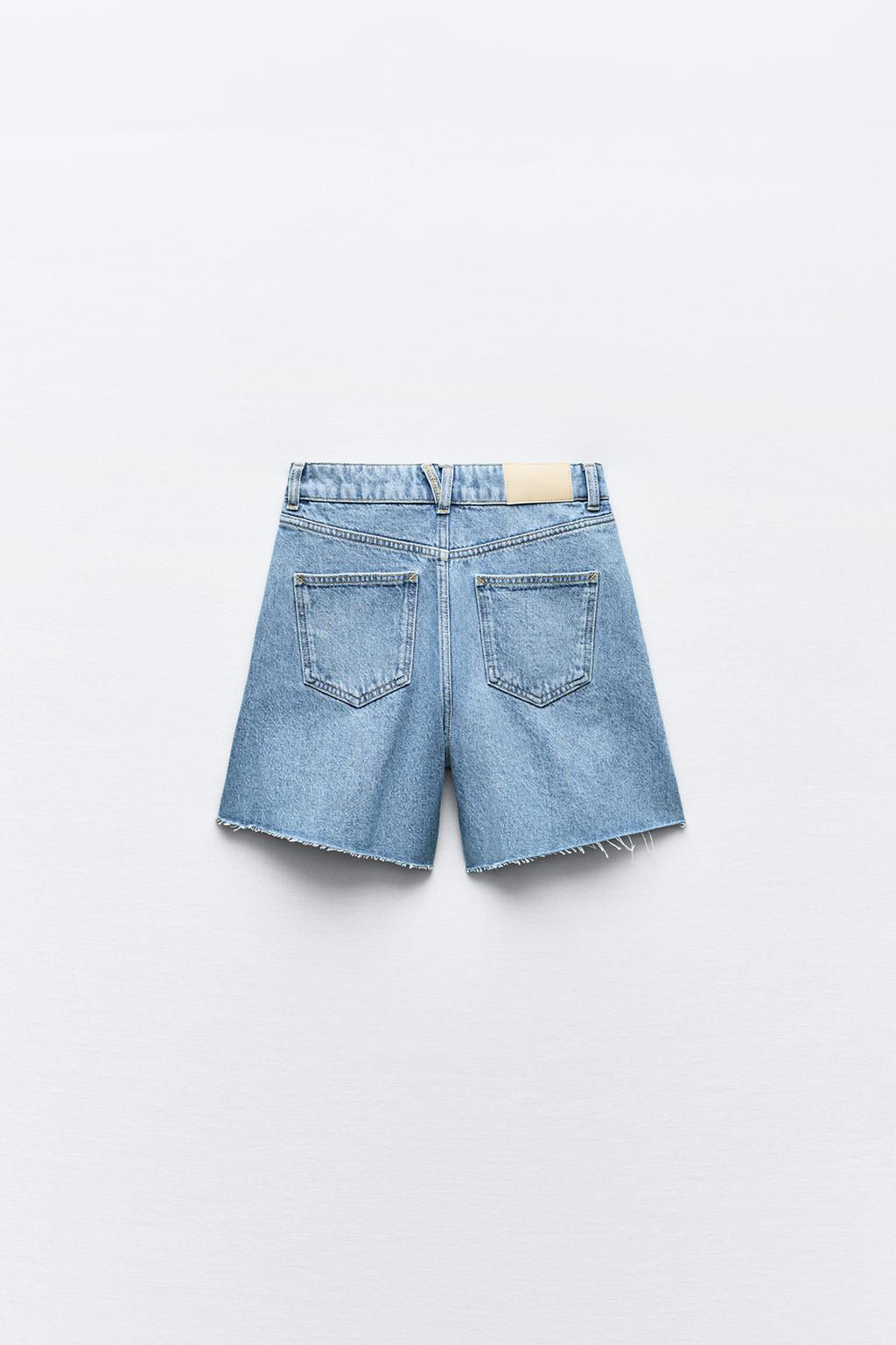 Z1975 HIGH-WAIST SHORTS WITH VENTS AT THE HEM - Zara фото 15