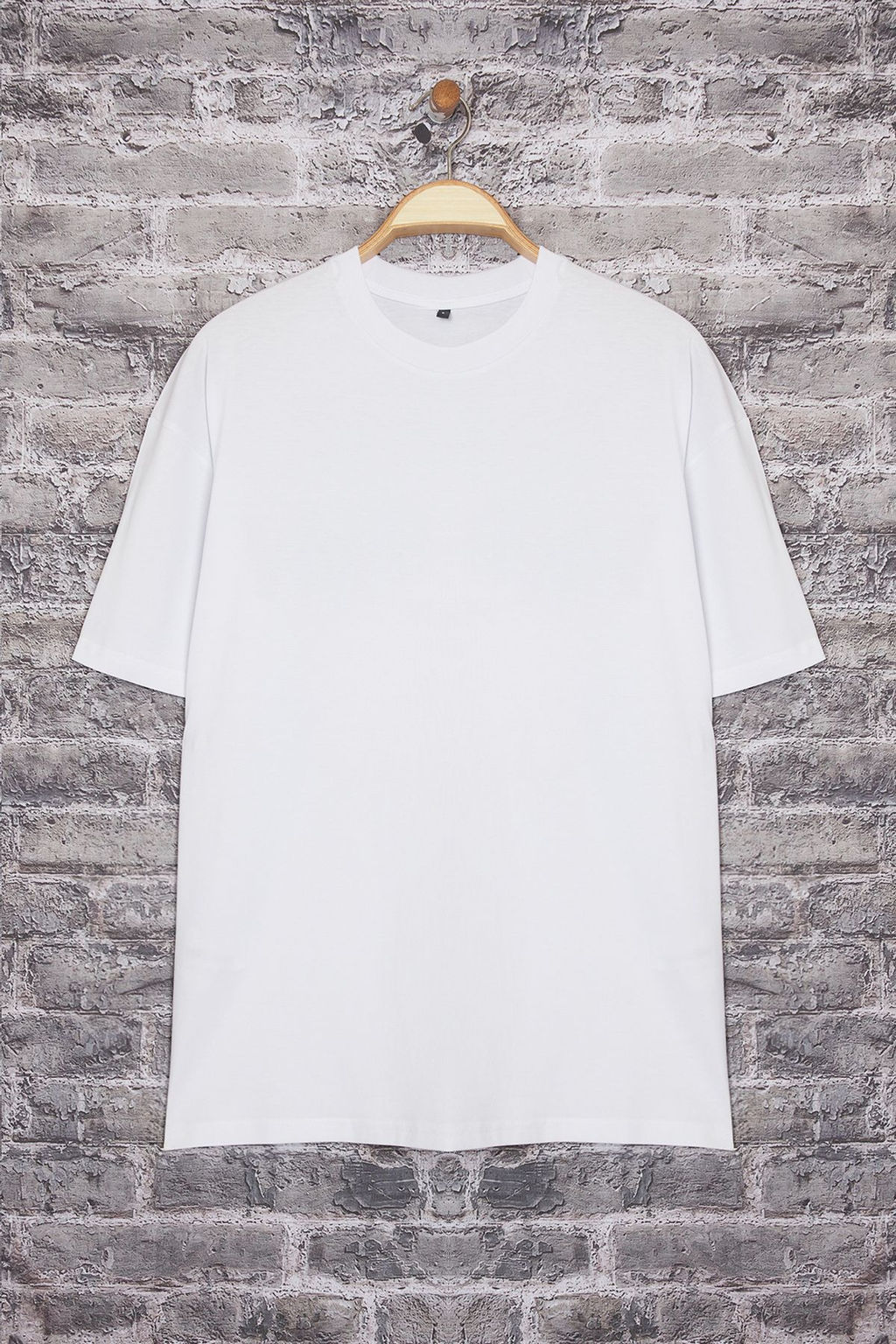TRENDYOL MAN Beyaz Oversize/Genis Kesim S?rt Bask?l? %100 Pamuk T-Shirt TMNSS25TS00225 - Trendyolmilla фото 5