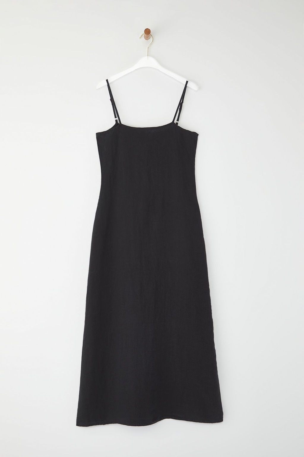 Trendyolmilla Bej %100 Keten Basic Midi Elbise TWOSS25EL00606  фото 5