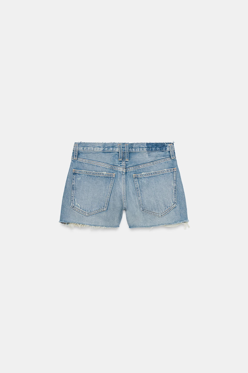 SHORTS DENIM TRF ROTOS TIRO MEDIO / Azul - Zara фото 7