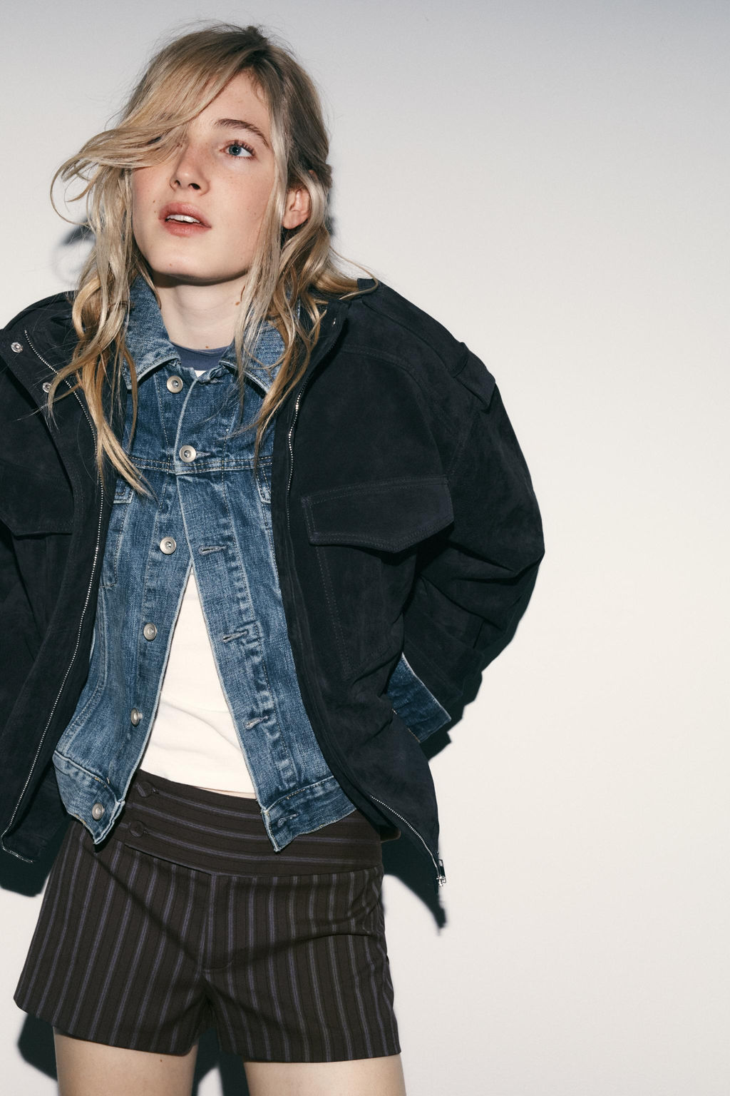 100% SUEDE LEATHER JACKET WITH POCKETS - Zara фото 10