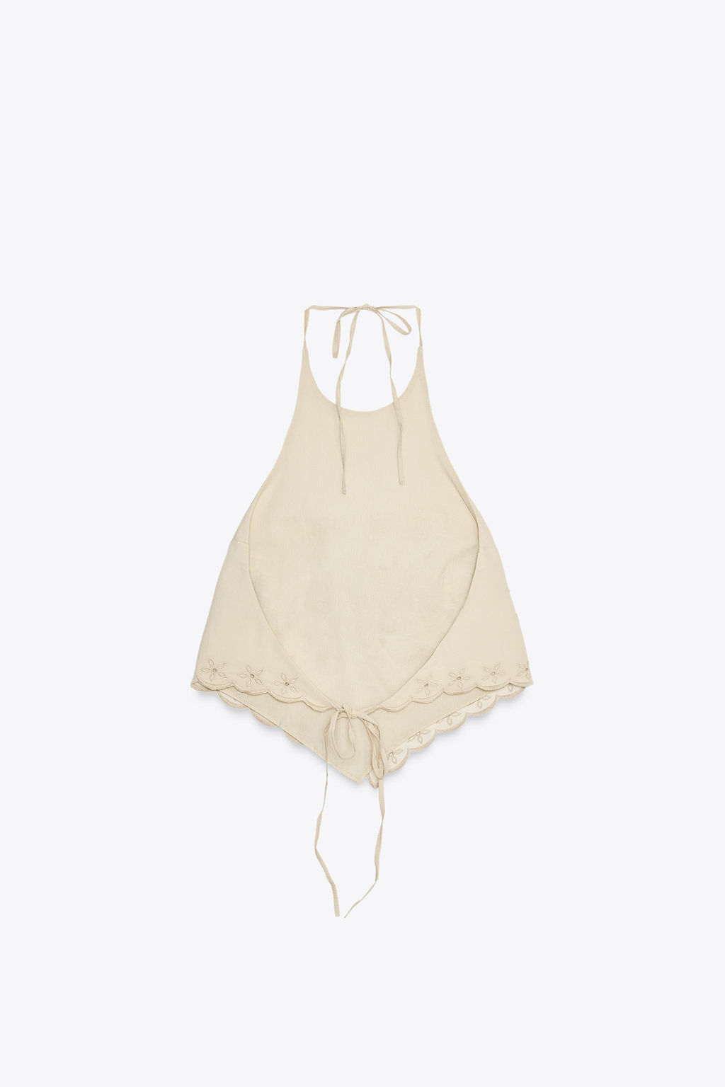 EMBROIDERED POPLIN TOP - Zara фото 9