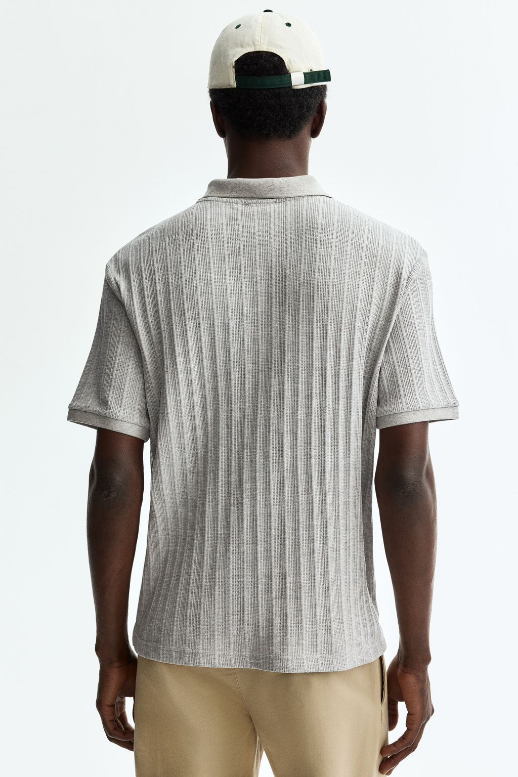 Polo en punto con textura Slim Fit - H&m фото 10