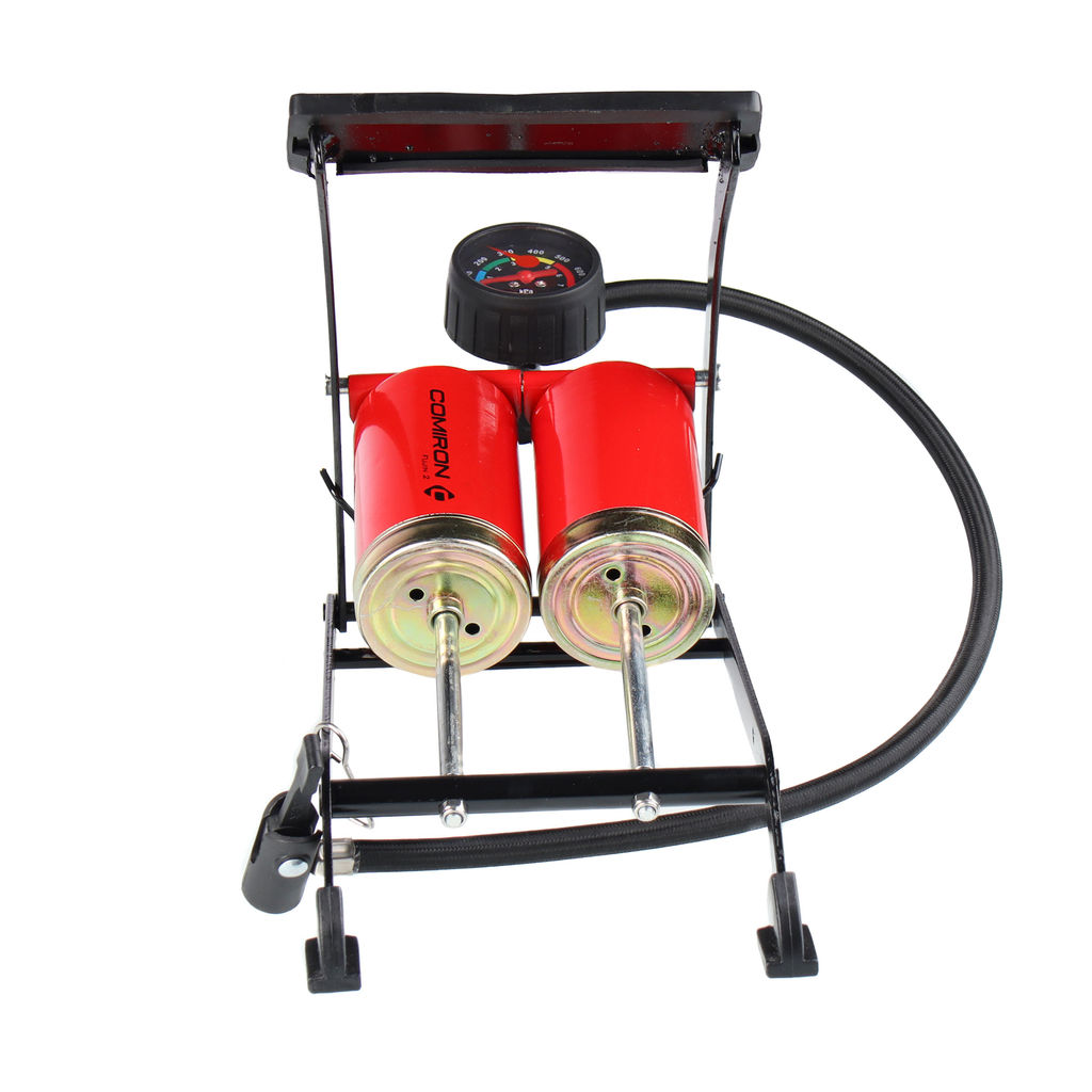 Насос ножной с манометром COMIRON FUJIN 2, стальной корпус, два поршня 55*110мм., вес 1,2 кг. /уп 10/ - Галеонтрейд фото 20