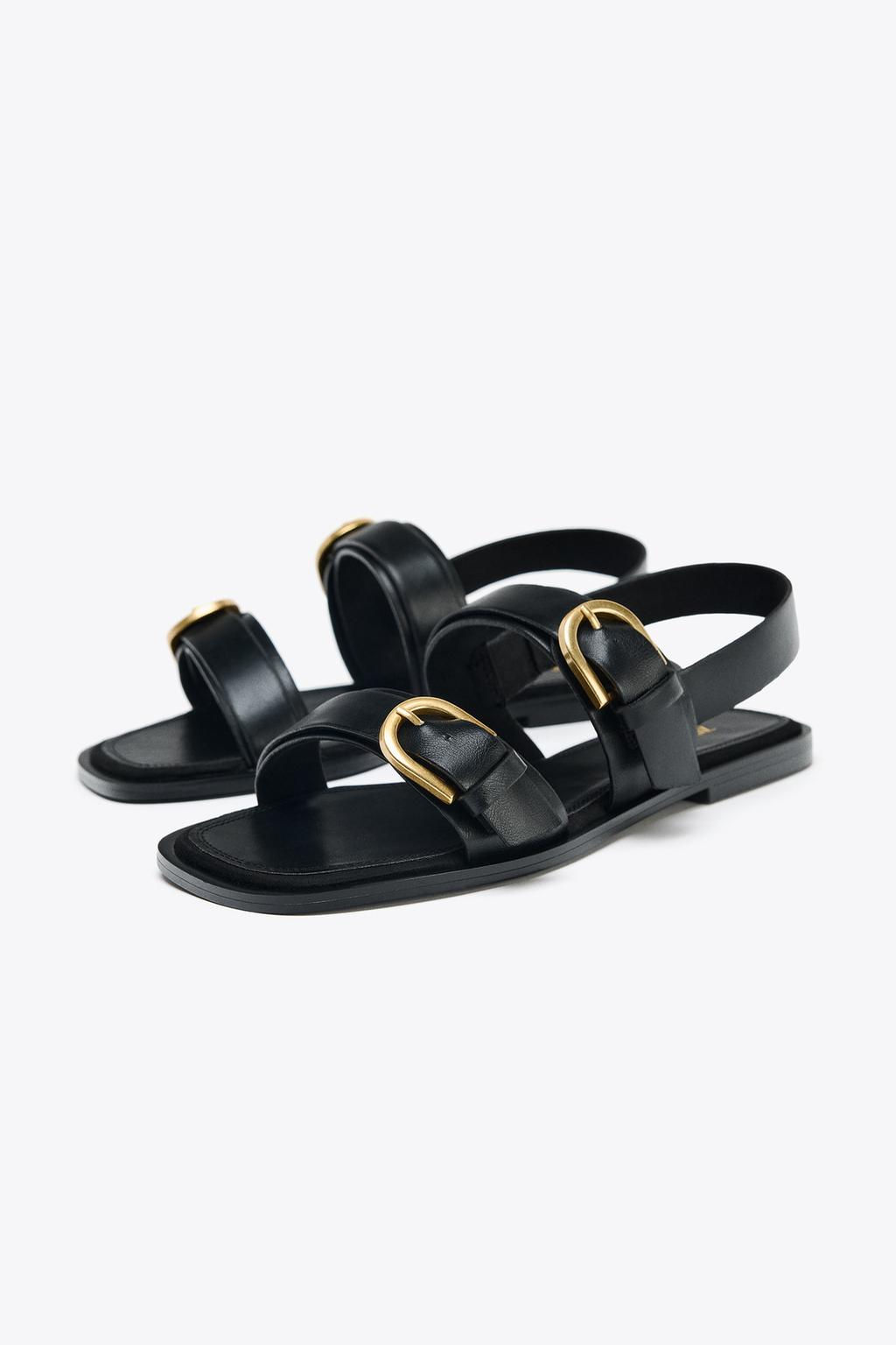 DOUBLE BUCKLE SANDALS - Zara фото 3