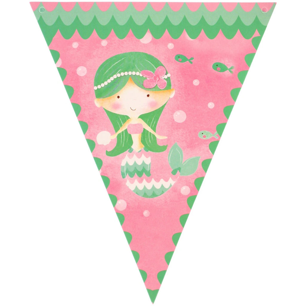 Растяжка "Русалка" 20 x16.5 см, 8 флажков