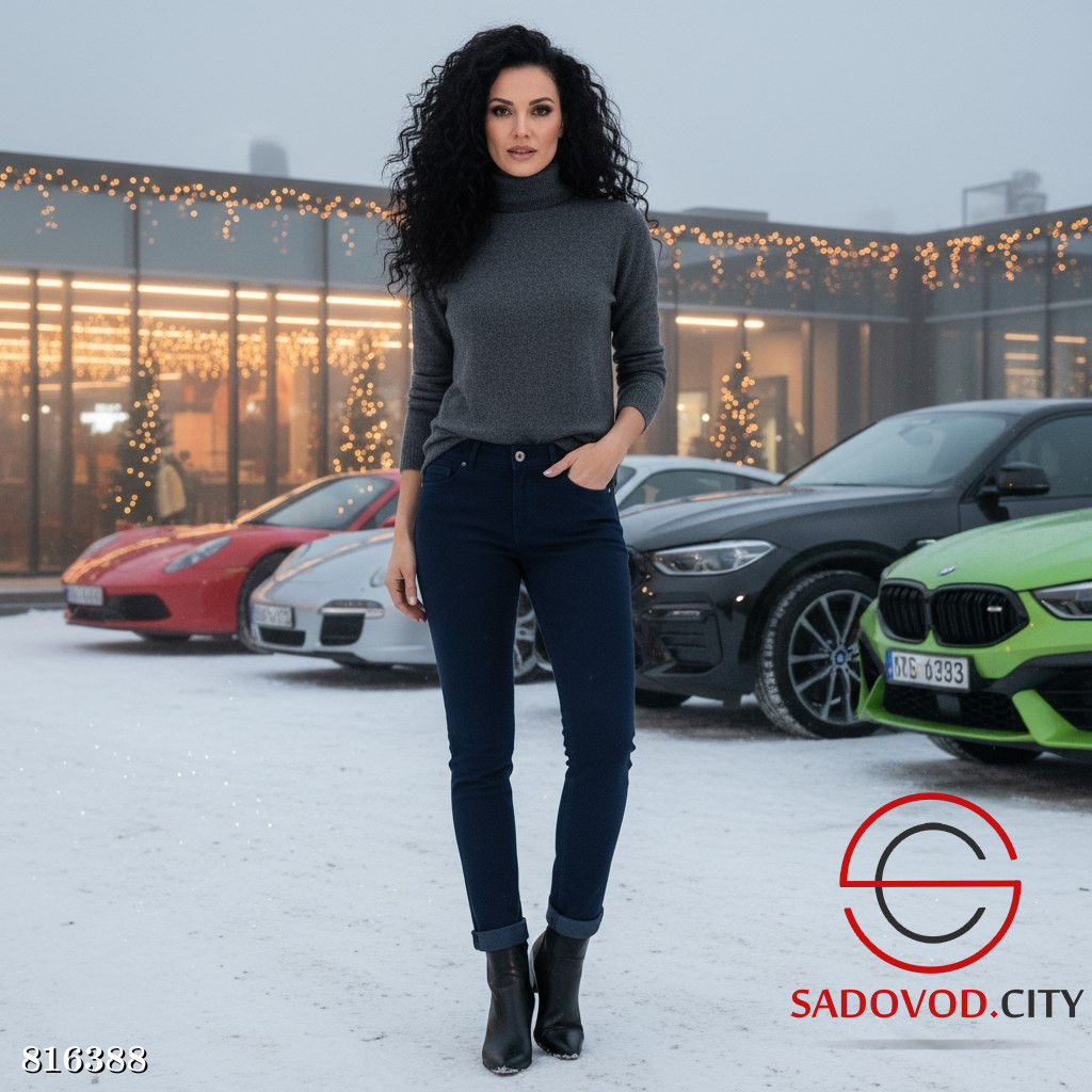 Джеггинсы женские с флисом внутри - Bruno фото 2