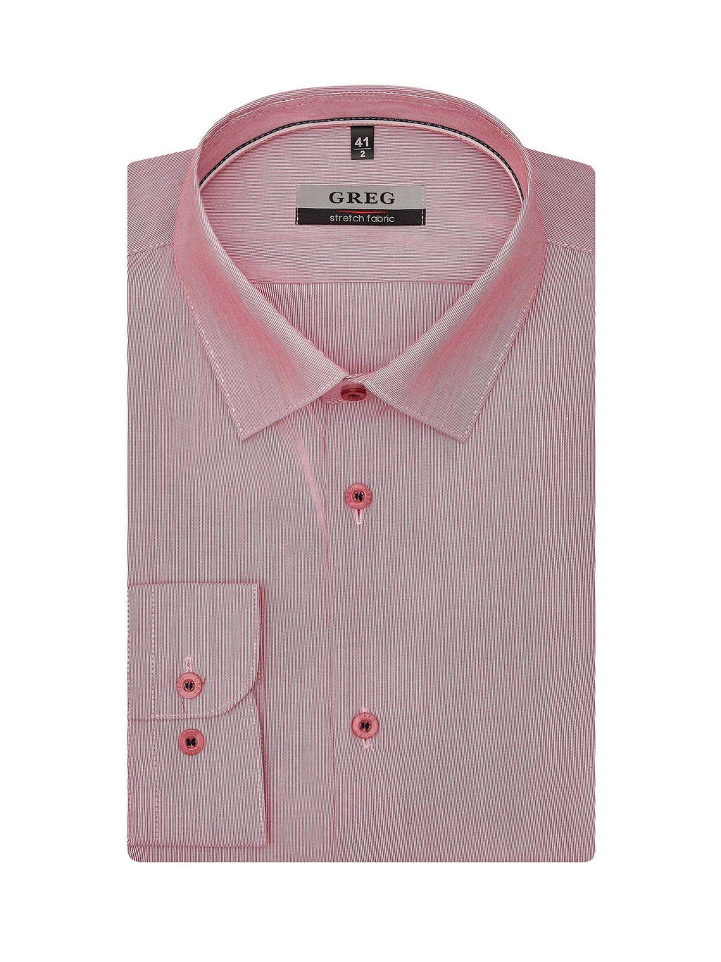 Сорочка мужская длинный рукав GREG 613/237/0205/ZN/1p STRETCH  фото 5