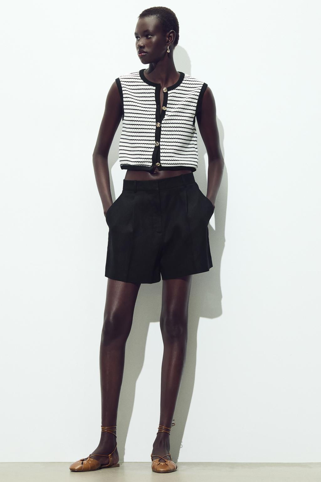 JACQUARD BUTTON WAISTCOAT TOP - Zara фото 2