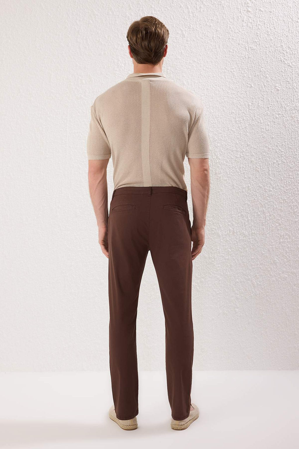 TRENDYOL MAN Siyah Slim Fit Basic Chino Esnek Gabardin Pantolon TMNSS25PL00018 - Trendyolmilla фото 5
