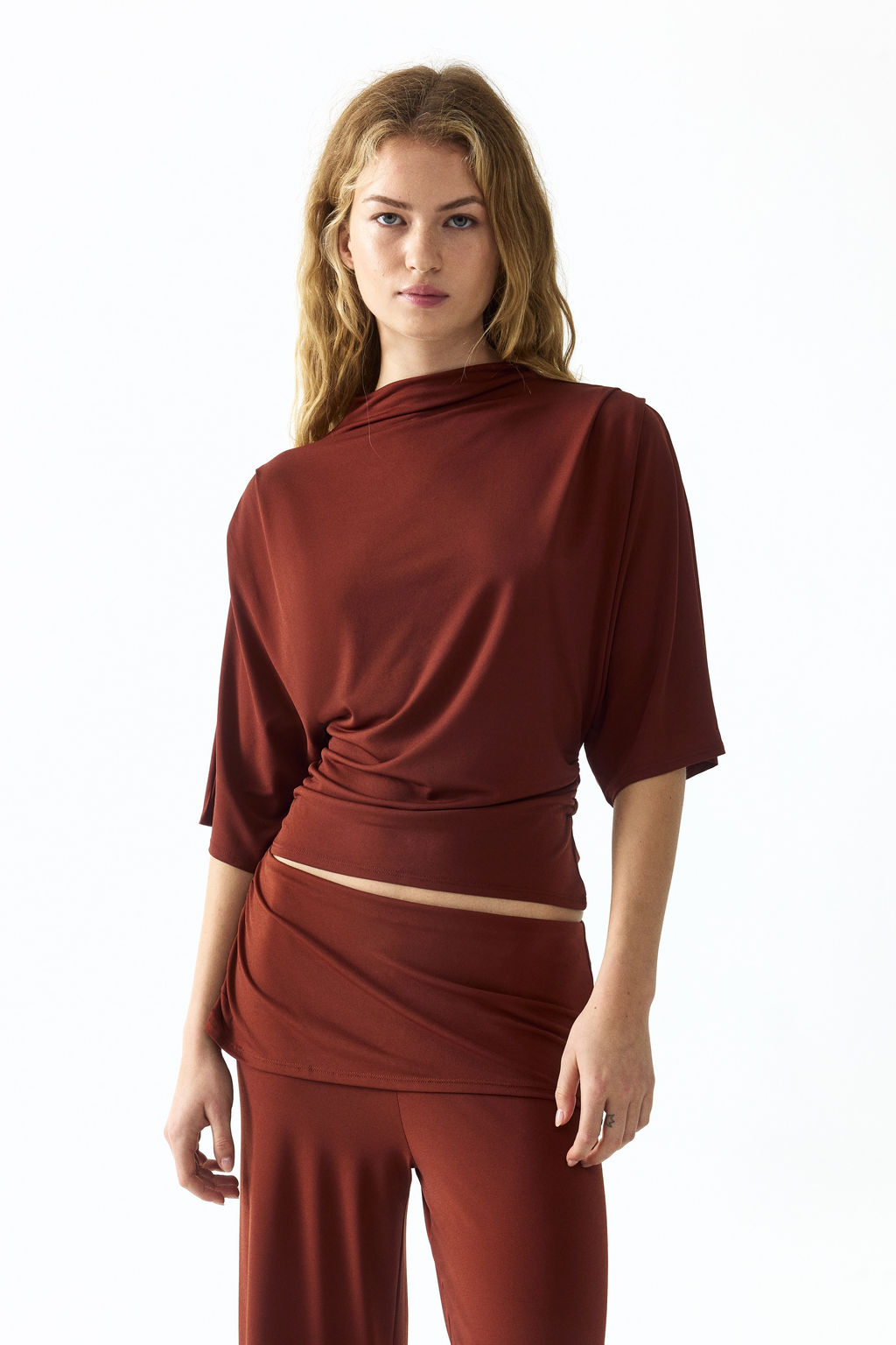 Top drapeado de punto - H&m фото 3