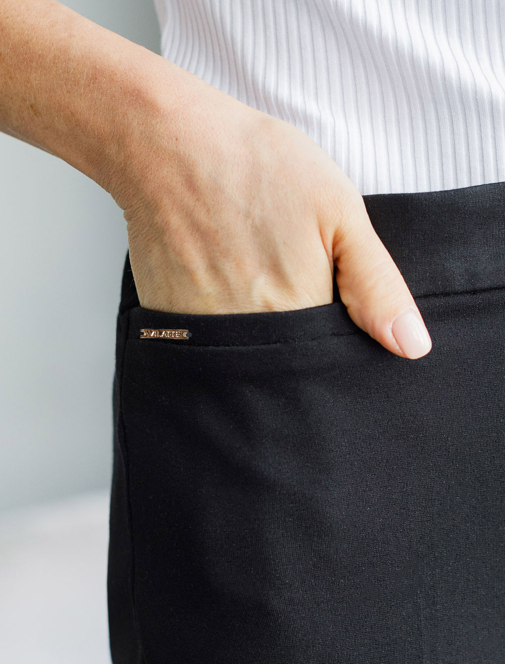 Брюки-дудочки из джерси - Vilatte фото 3