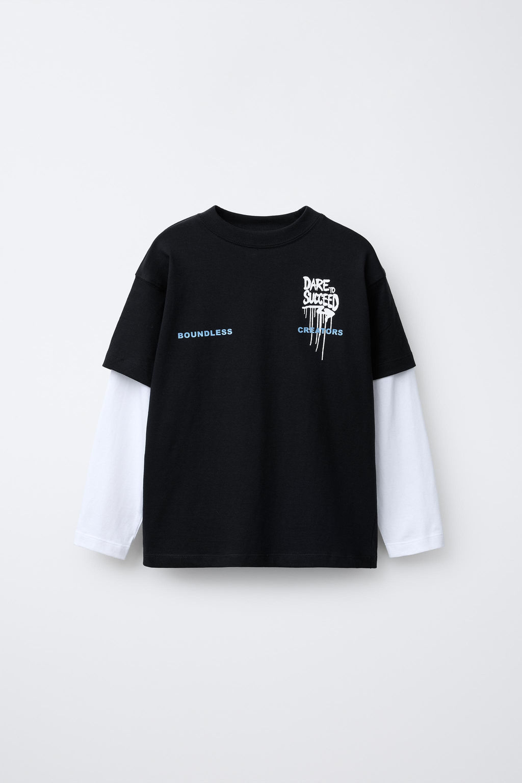 DOUBLE SLEEVE GRAFFITI T-SHIRT