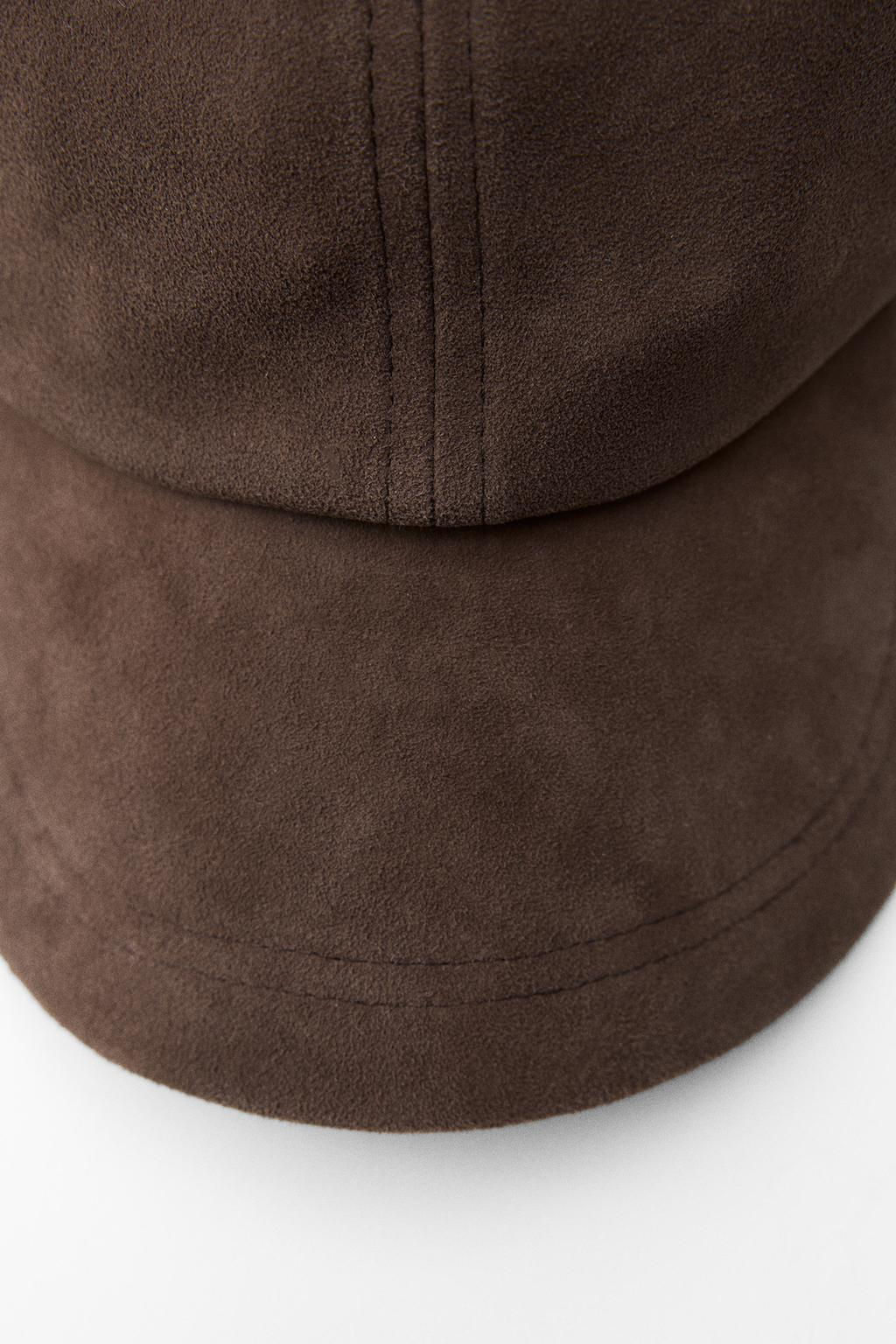SUEDE LEATHER CAP - Zara фото 5