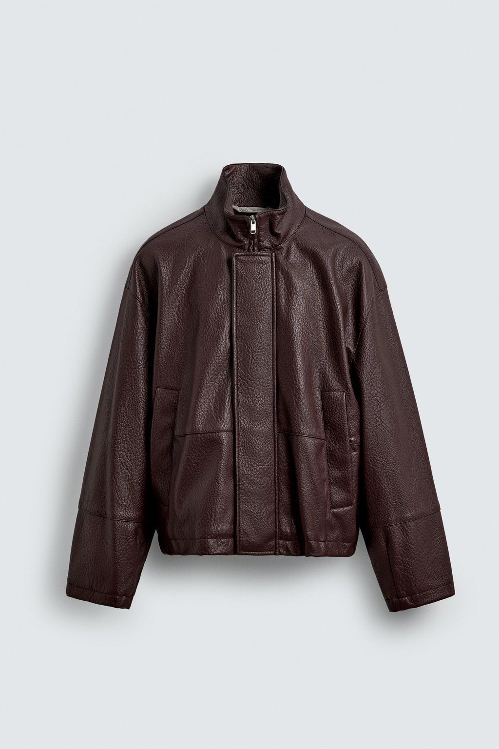 LEATHER EFFECT TEXTURED JACKET - Zara фото 7