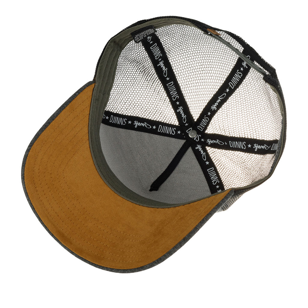 Бейсболка DJINNS арт. HFT Jersey Patch (серый / черный)