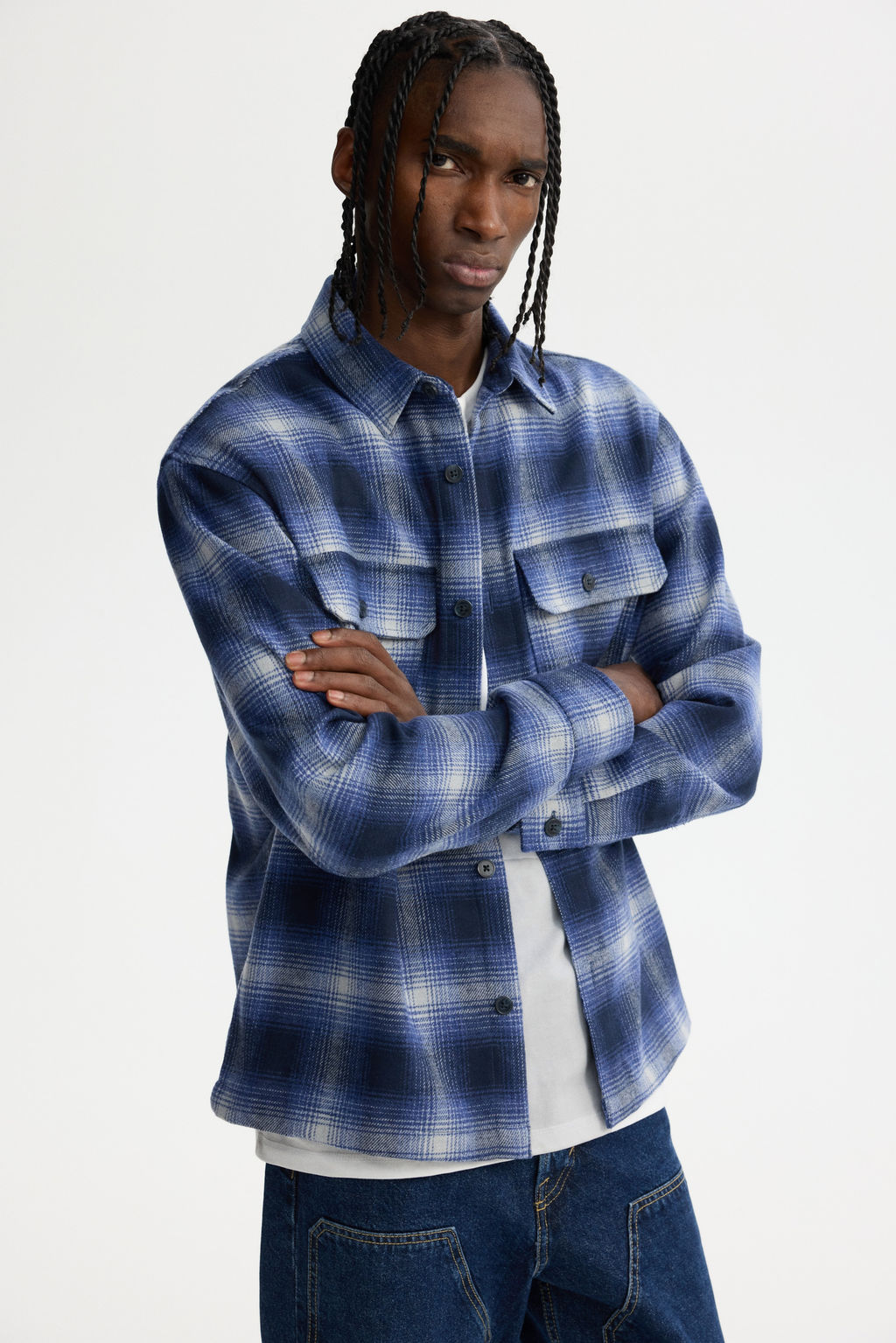 Sobrecamisa de franela Regular Fit - H&m фото 3