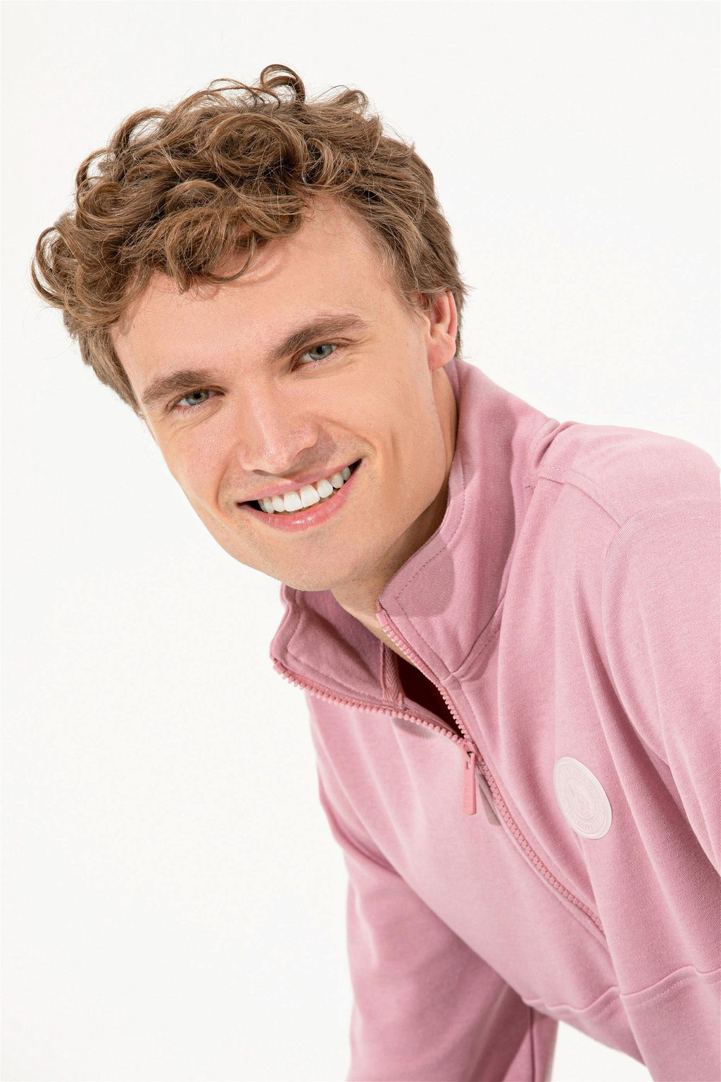 U. S. Polo Assn Мужской свитшот с воротником стойкой Магнолия - U.s. polo assn фото 10