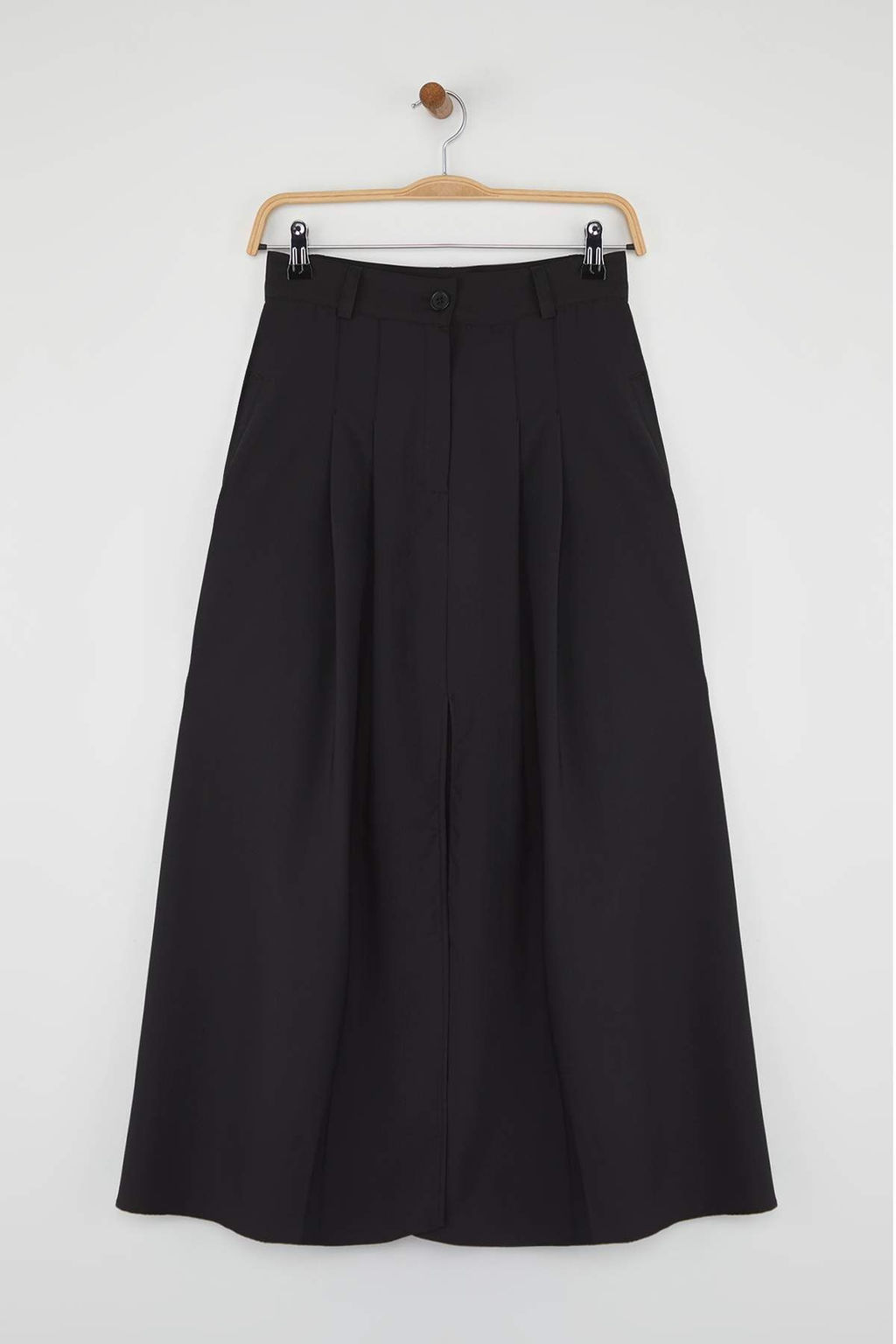 Siyah Onu Y?rtmacl? Dokuma Midi Etek TWOAW26ET00042 - Trendyolmilla фото 5