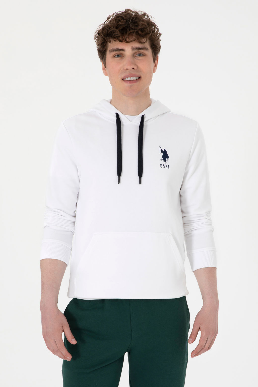 Erkek Beyaz Basic Sweatshirt Sepette S_rpriz _ndirim - U.s. polo assn фото 8