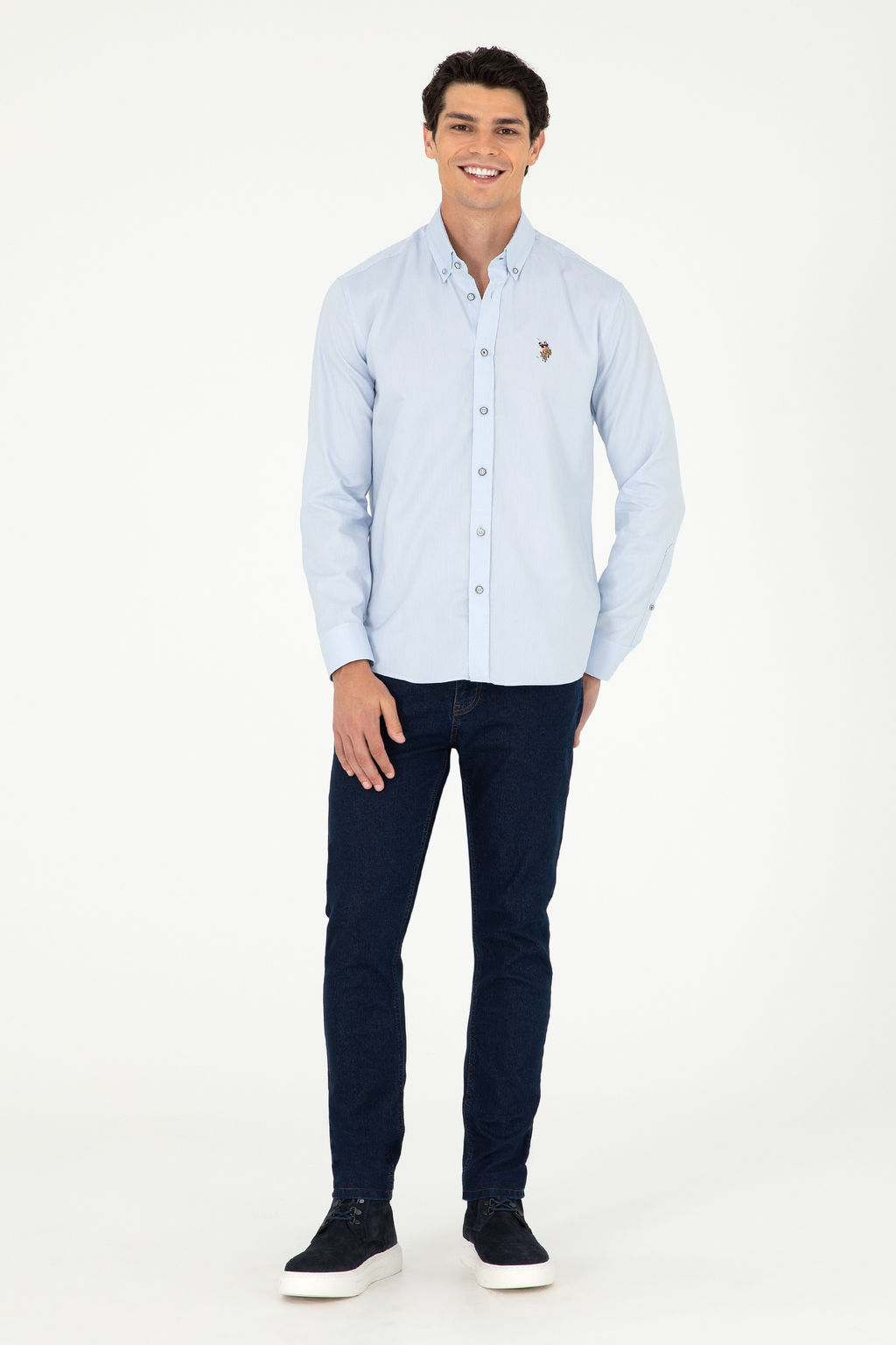 Мужские темно-синие джинсовые брюки - U.s. polo assn фото 7