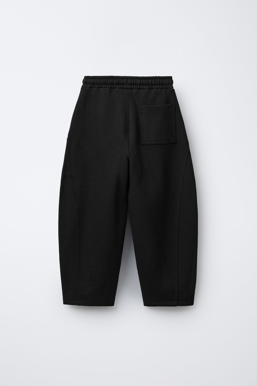 PANTAL?N FELPA BARREL ETIQUETA / Negro - Zara фото 2