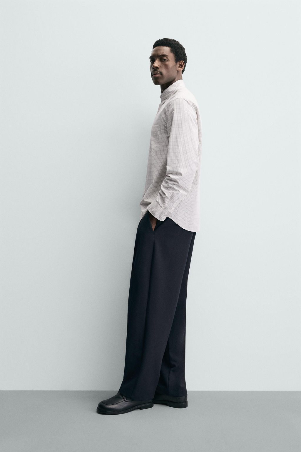 CHECK SHIRT WITH POCKET - Zara фото 4