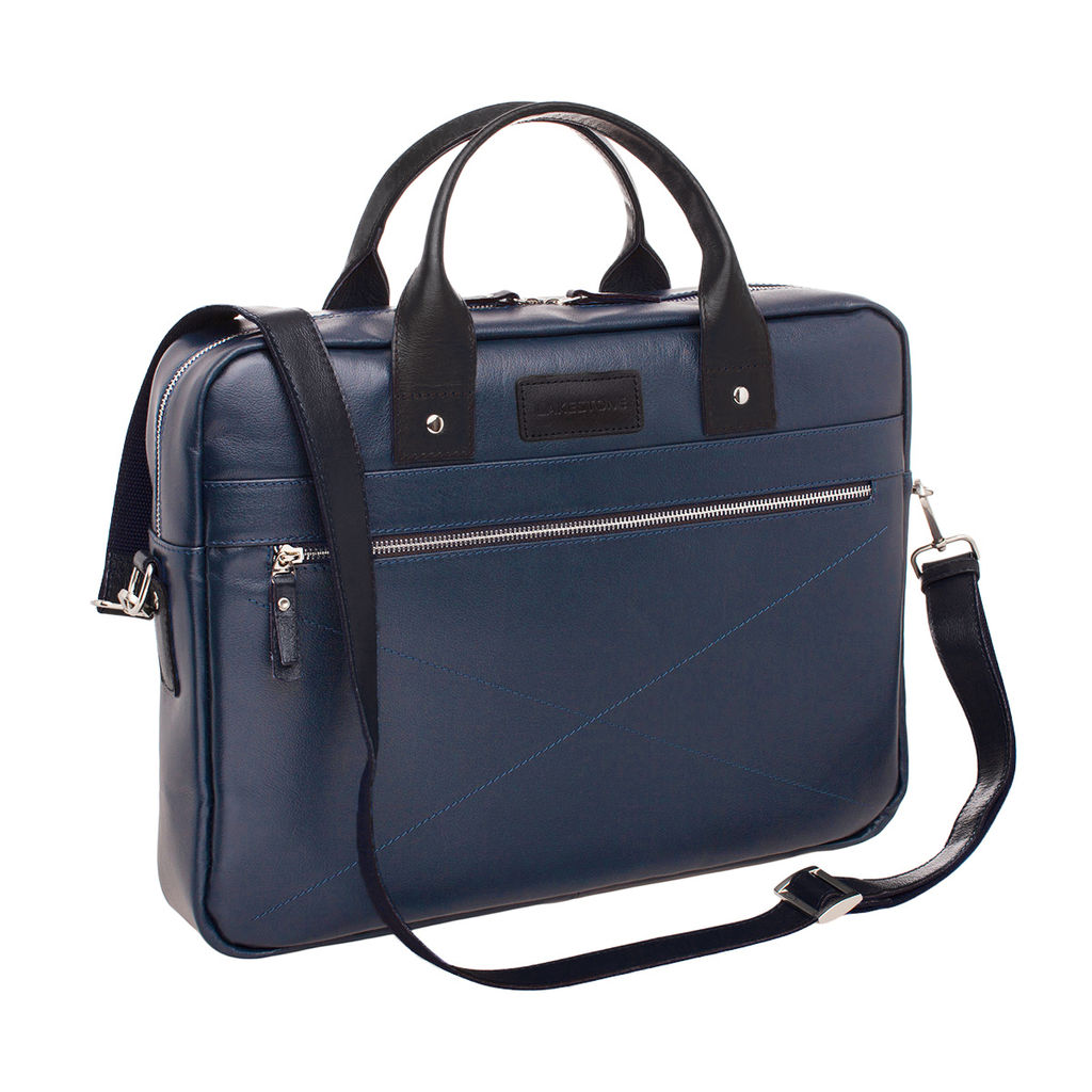 Деловая сумка Bartley Dark Blue/Black - Lakestone фото 4