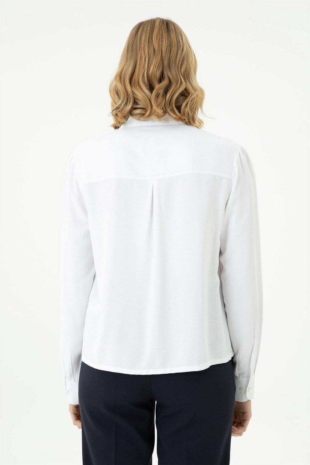 Kad_n Beyaz Uzun Kollu G_mlek - U.s. polo assn фото 5