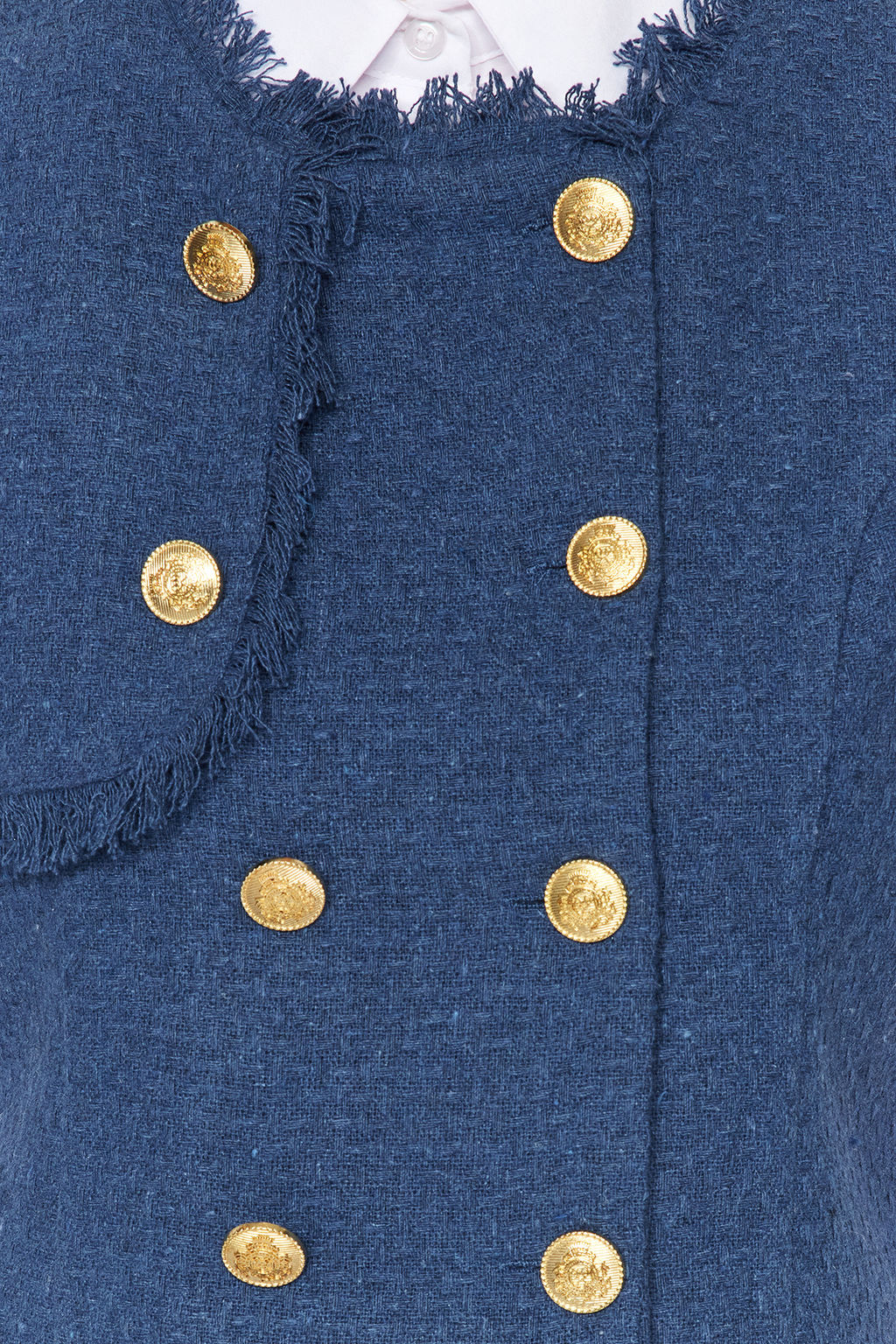 TRENDYOLMILLA Indigo Dugmeli Tuvit Dokuma Yelek TWOAW24YE00062  фото 4