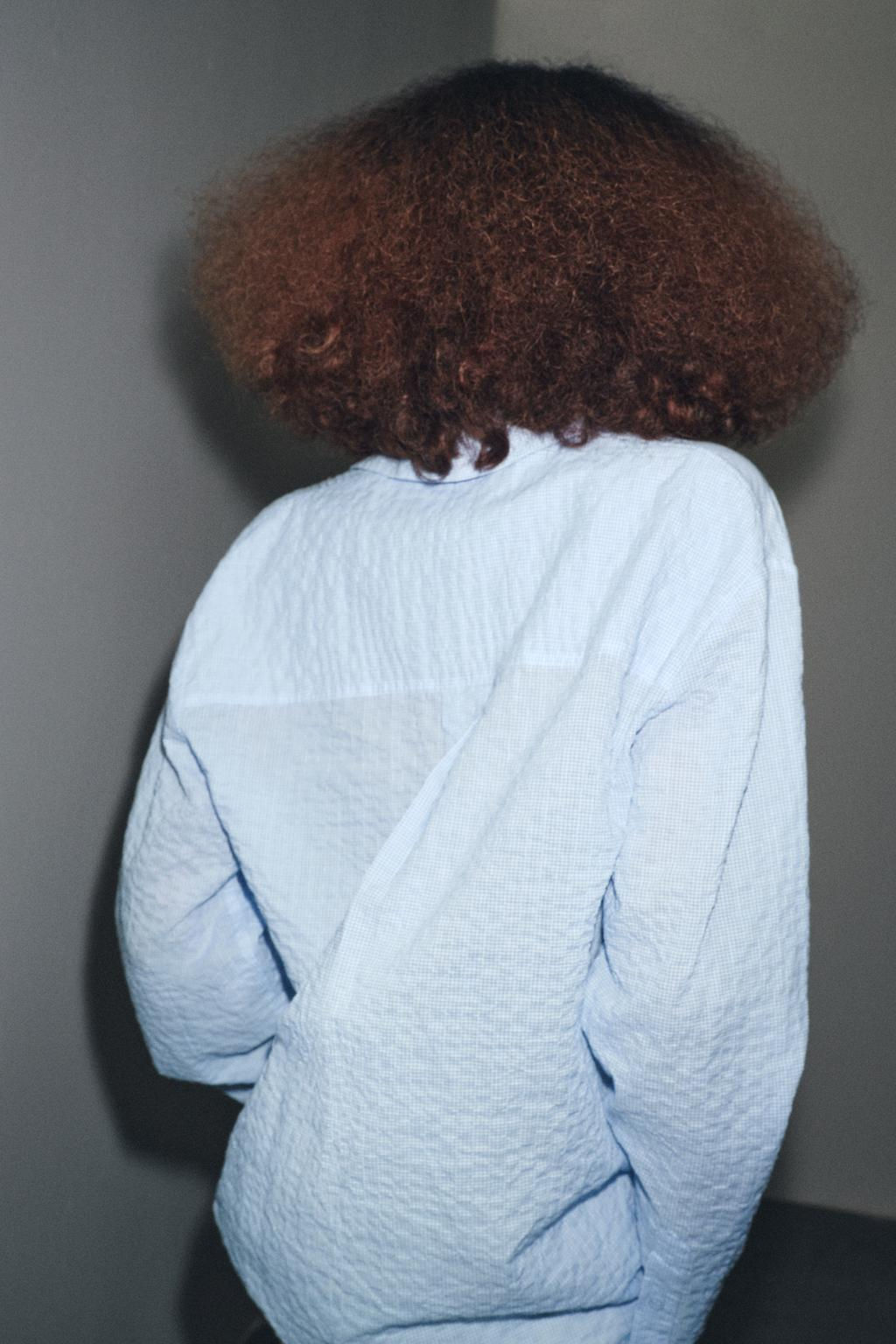 ZW COLLECTION TEXTURED OVERSIZE SHIRT - Zara фото 3