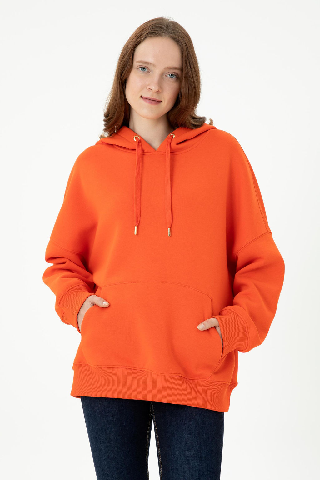Женский оранжевый свитшот - U.s. polo assn фото 17