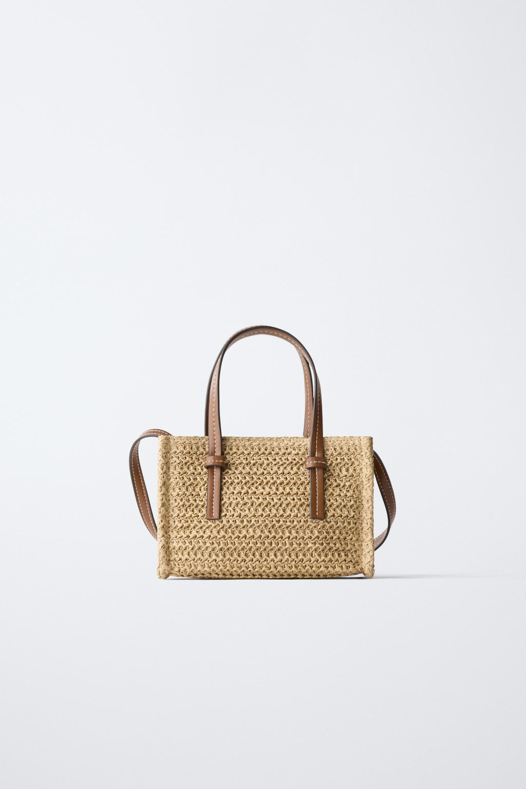 BANDOLERA EFECTO RAFIA / Blanco Crudo - Zara фото 5