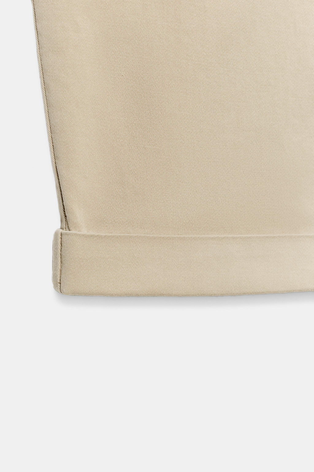 PANTAL?N CHINO BAJO VUELTA / Camel claro - Zara фото 9