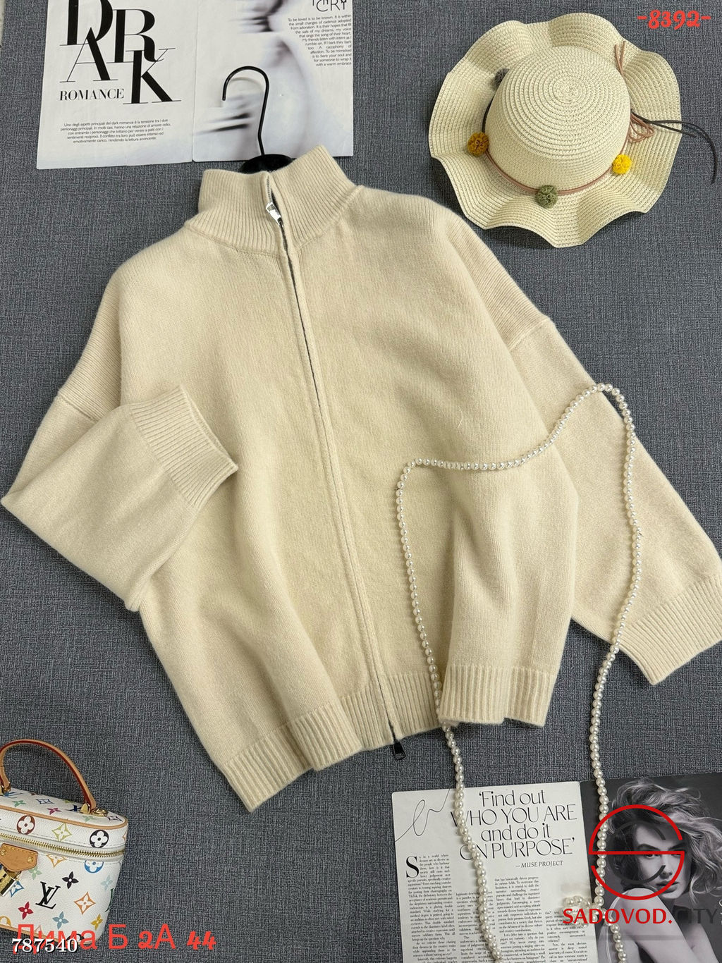 Женский свитер на молнии - Bruno фото 3