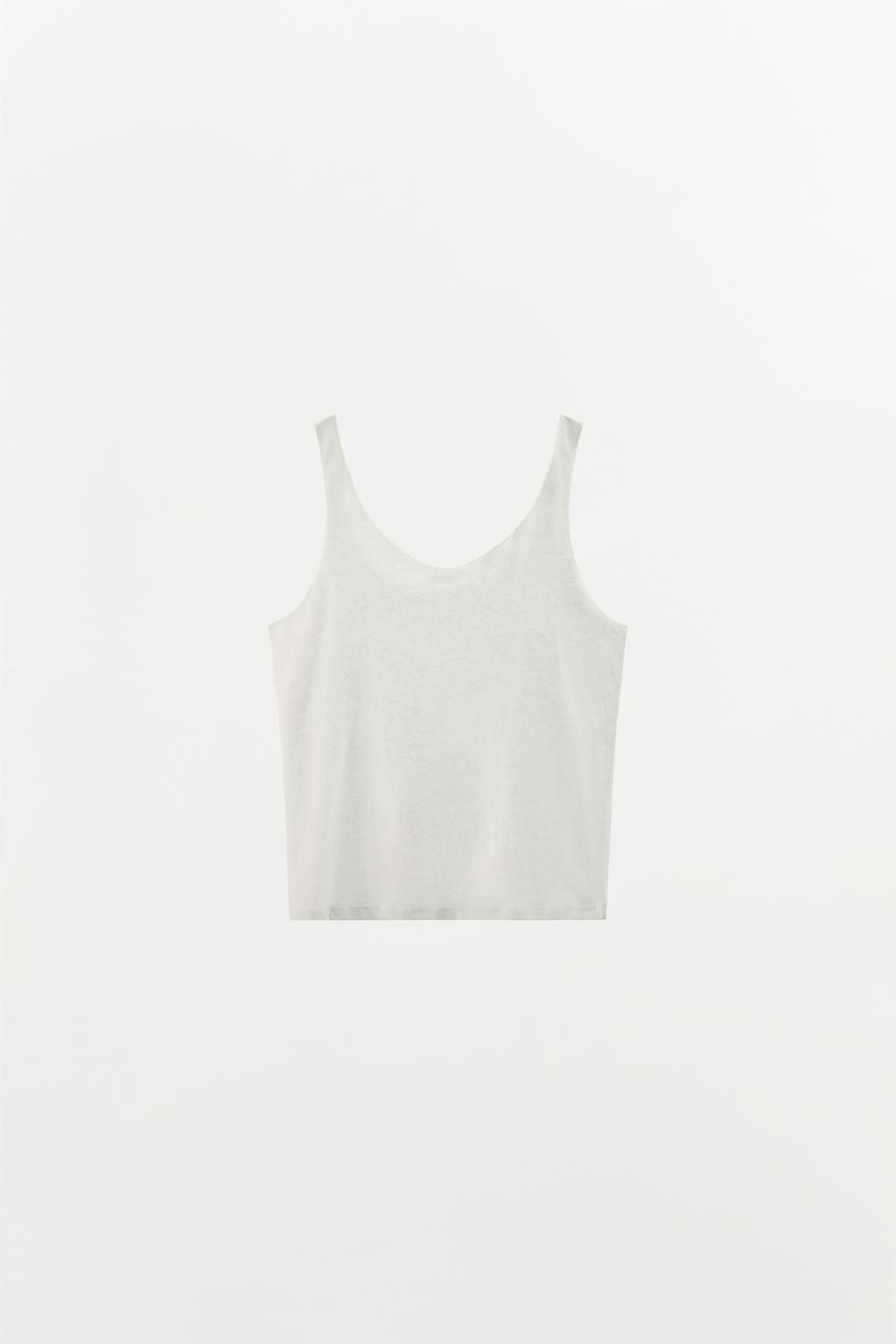 STRAPPY COTTON TOP - Zara фото 8