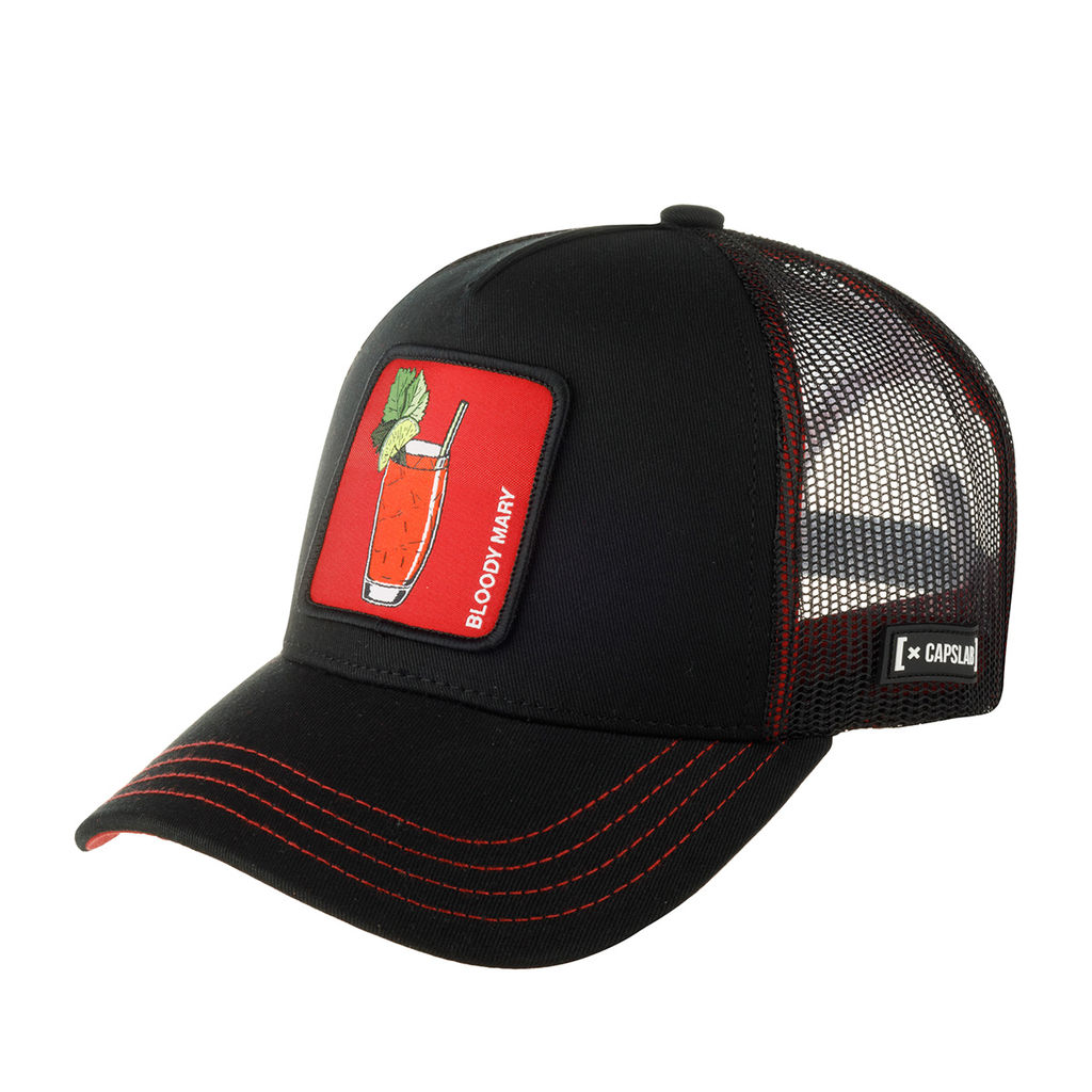 Бейсболка CAPSLAB арт. CL/0/1/CAS2/BL1 Cocktails Bloody Mary (черный / красный)