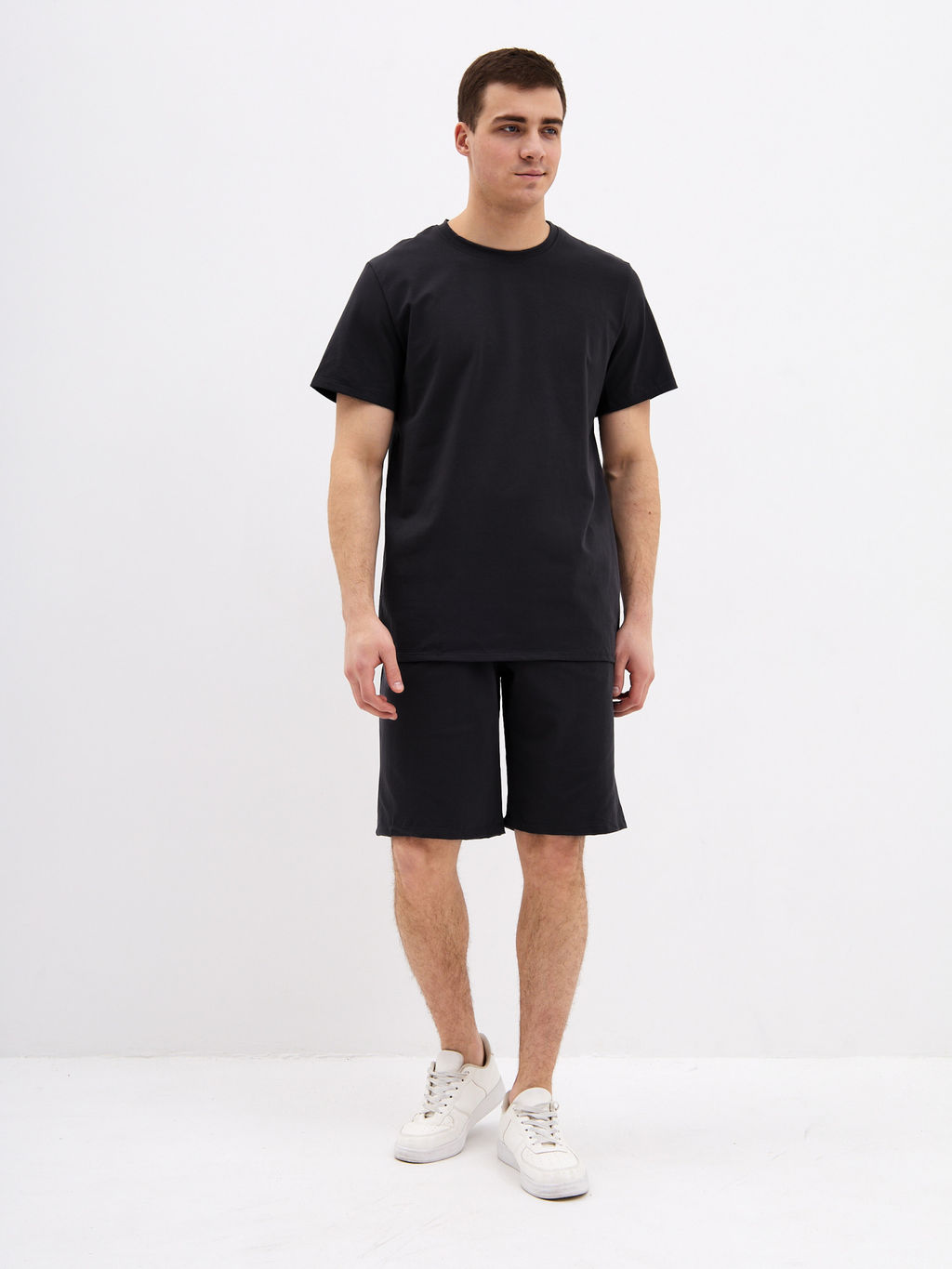 Костюм мужской кулирка с лайкрой ЛУКАС ЧЕРНЫЙ - Domtrik фото 6