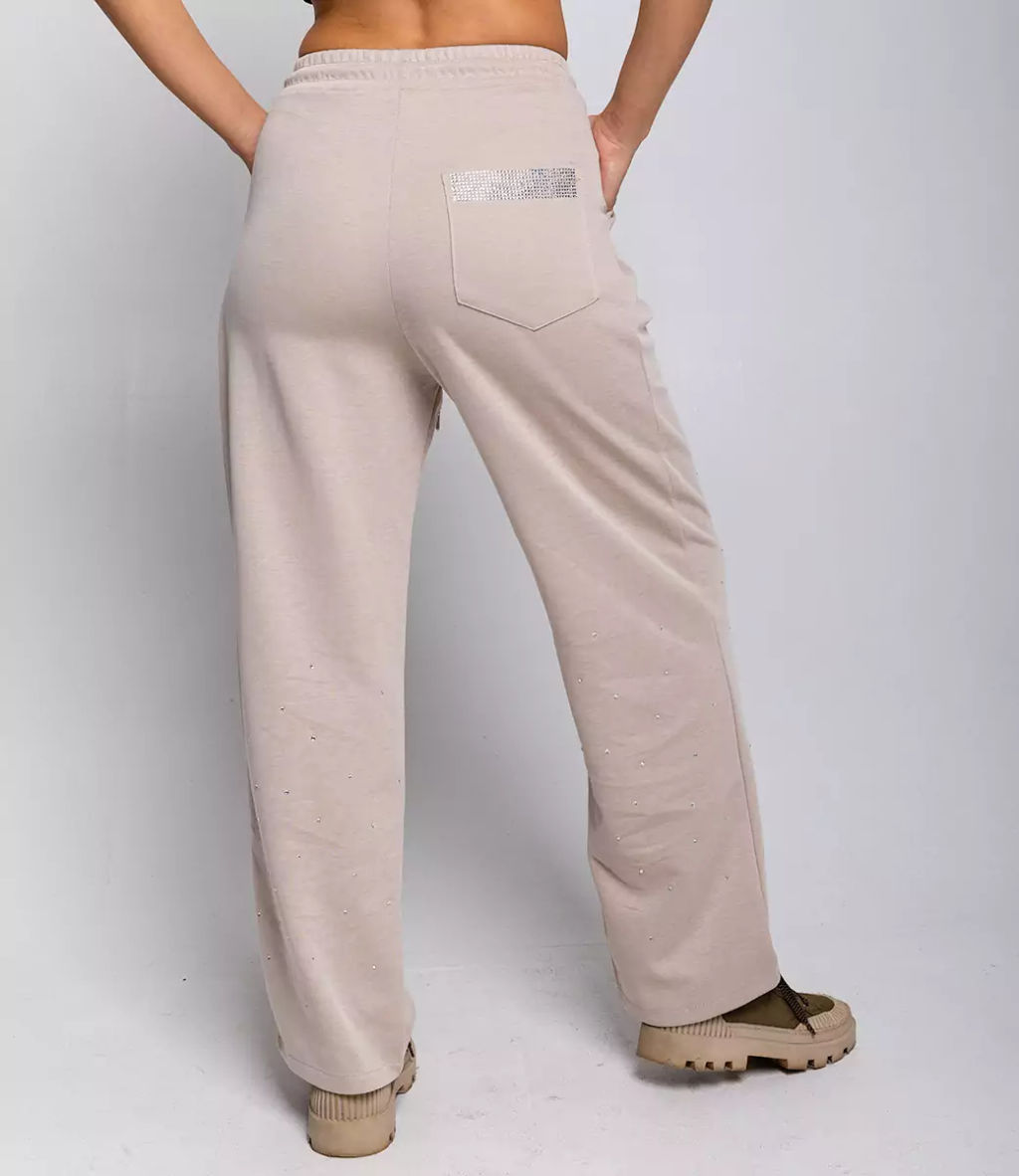 Спортивные брюки #МСК8858, бежевый - Dommod фото 3