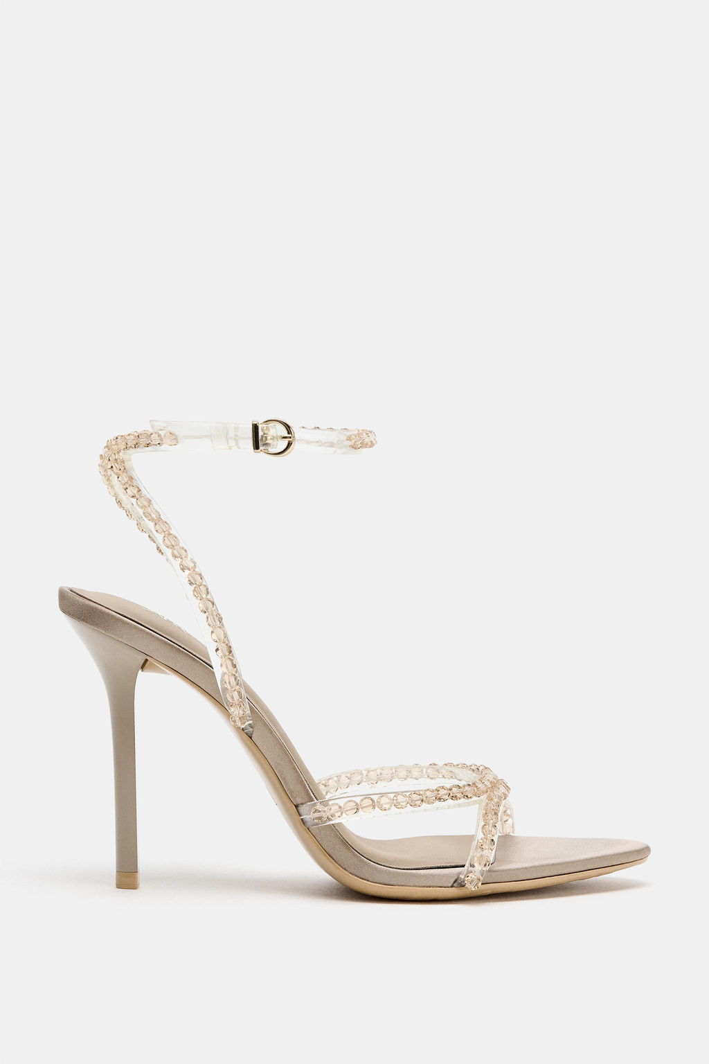 SANDALIA TAC?N APLIQUES / Gris Topo