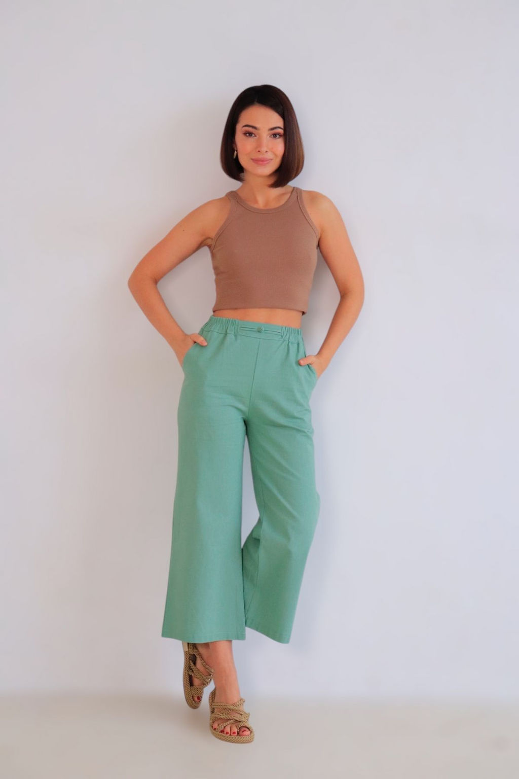 Martichelli Брюки льняные на невысокий рост фото 6